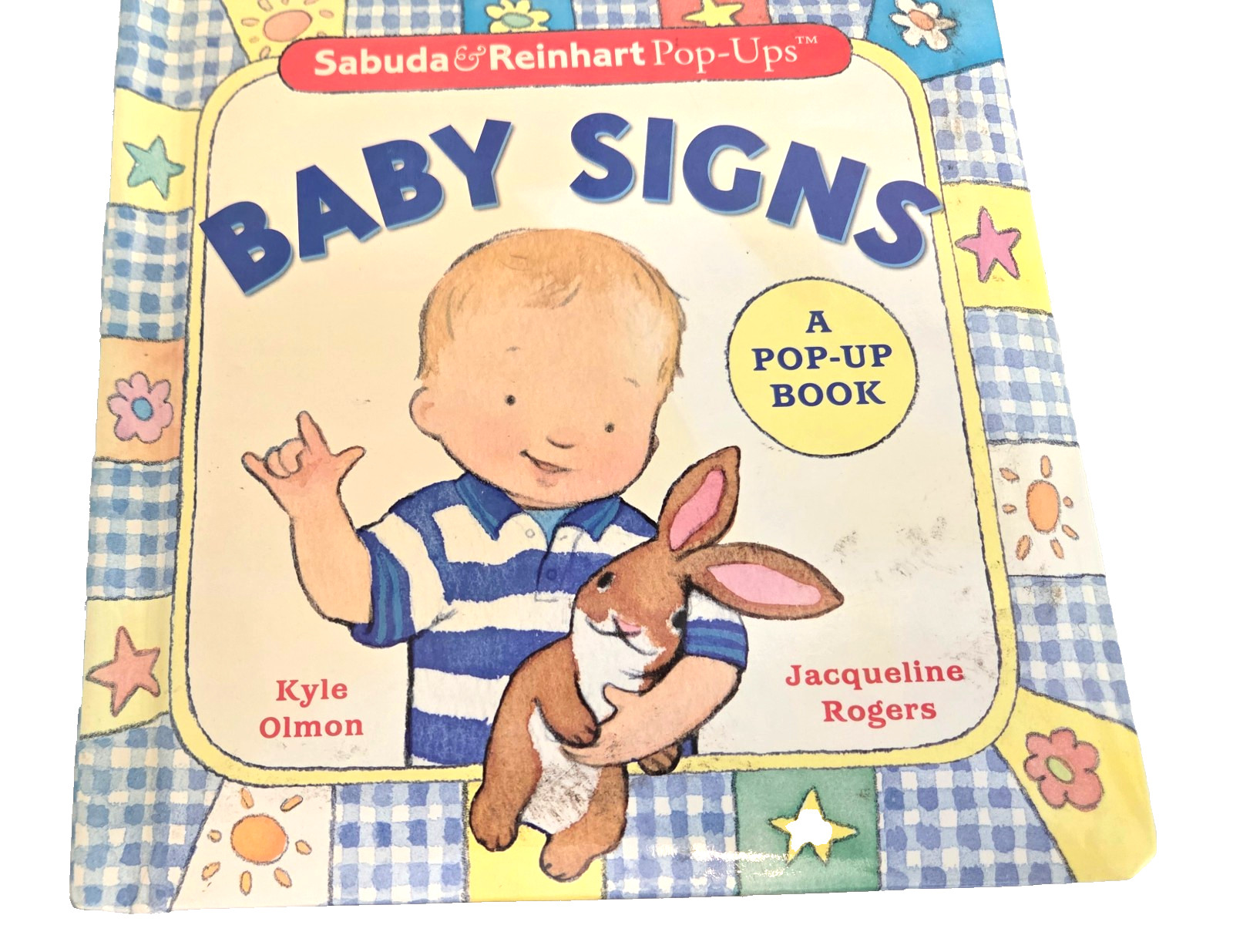 2 Pop-Up Books_ROBERT SABUDA Baby Signs 7×7&Prime;_Cookie Count 7&Prime;x8&Prime;_both like new