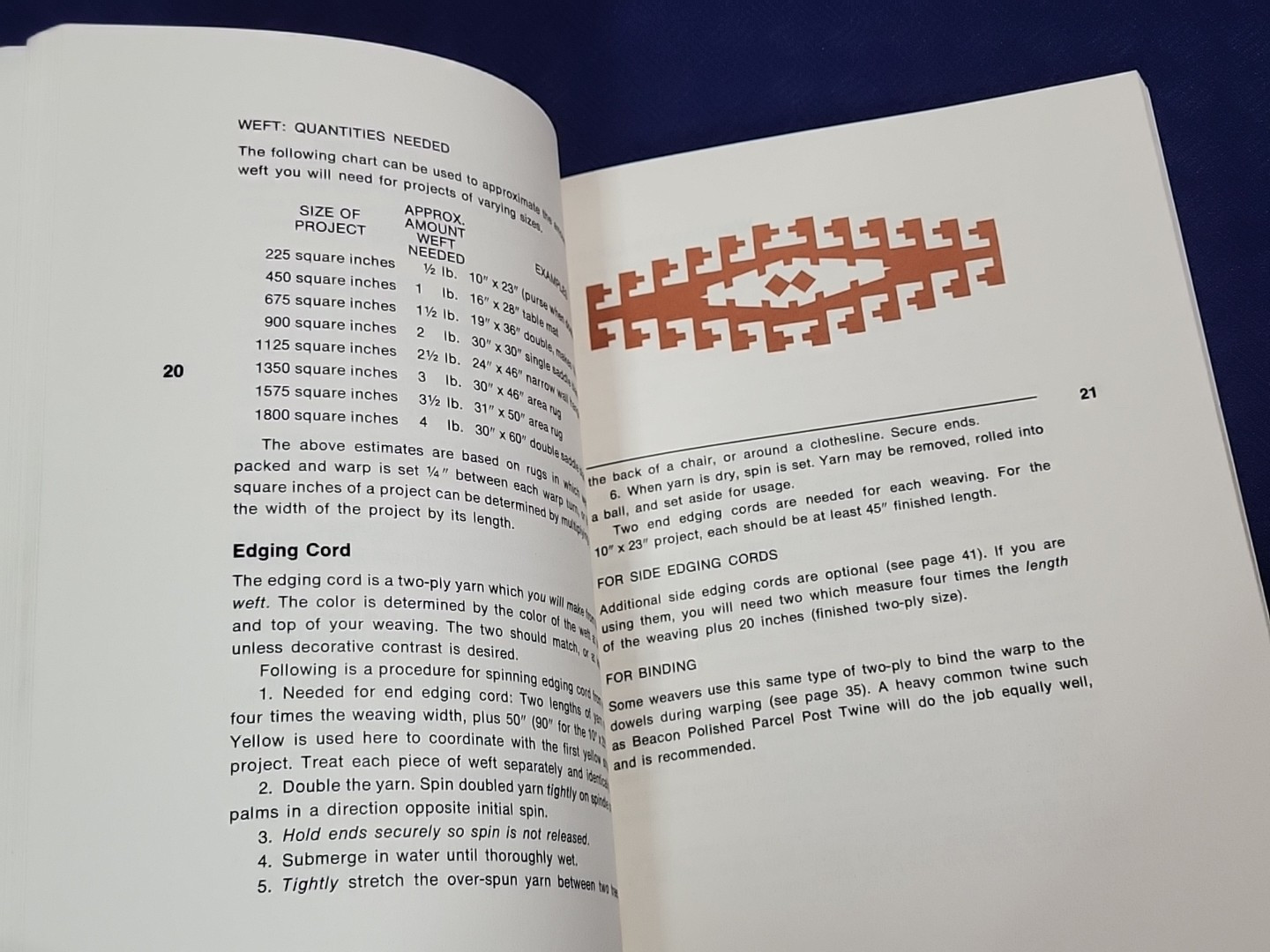 VTG 1979 Working With The Wool How to Weave a Navajo Rug Noel Bennett Tiana