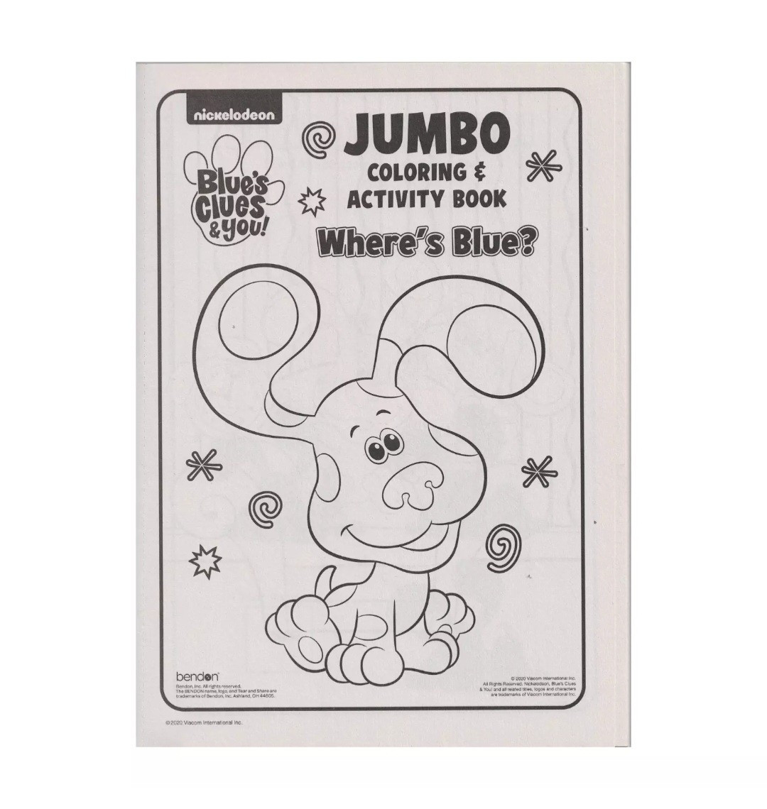 NEW! BLUES CLUES & YOU! COLORING & ACTIVITY BOOKS 💙 Wheres Blue?/Blues Skidoo!