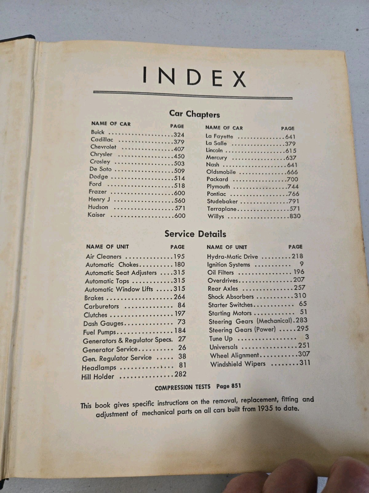 Motor&rsquo;s Auto Repair Manual 1935-1953 Models 16th Edition