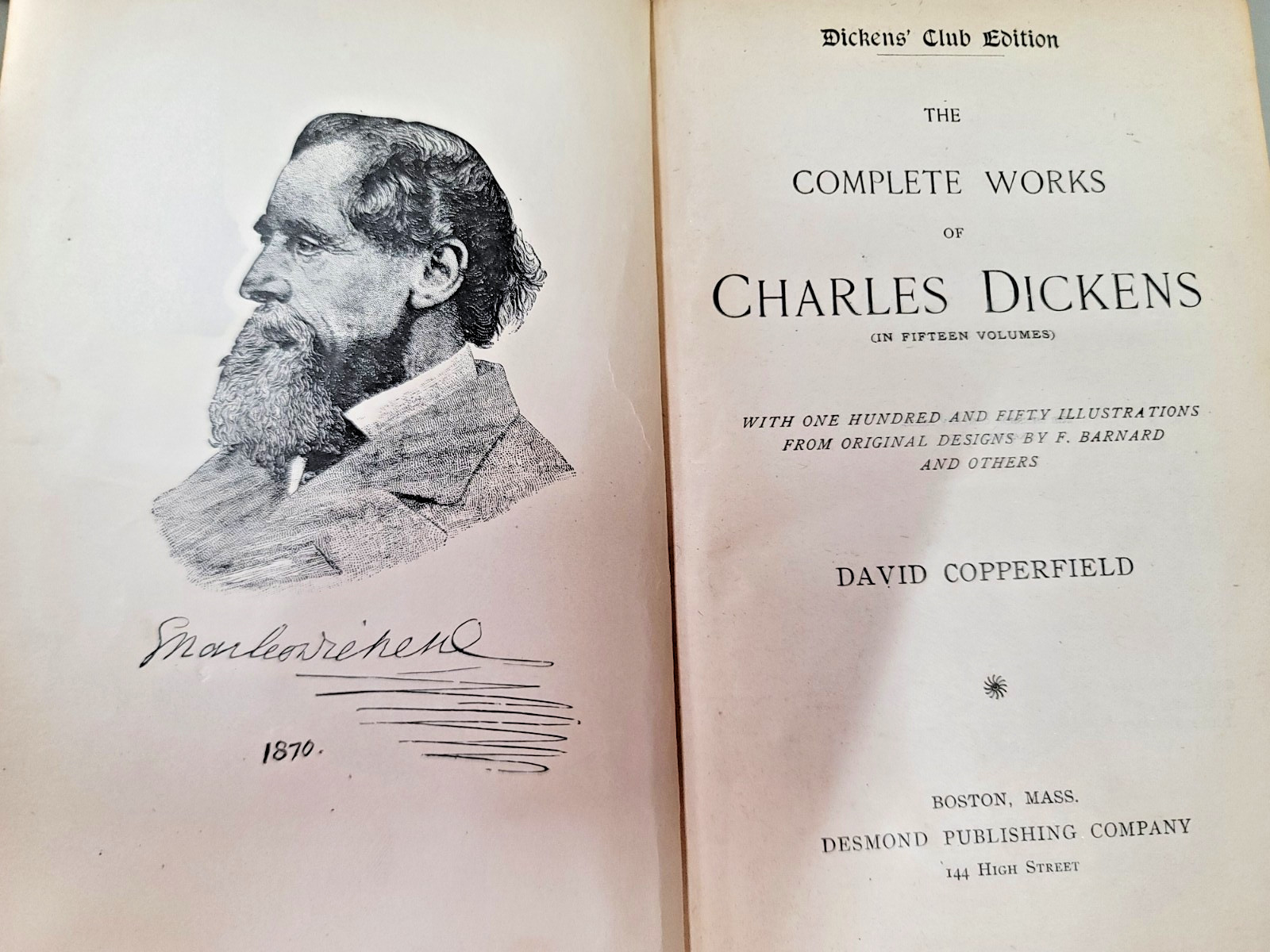 The Works of Charles Dickens 14/15 Volumes, 1902-1906, Club Edition Illustrated