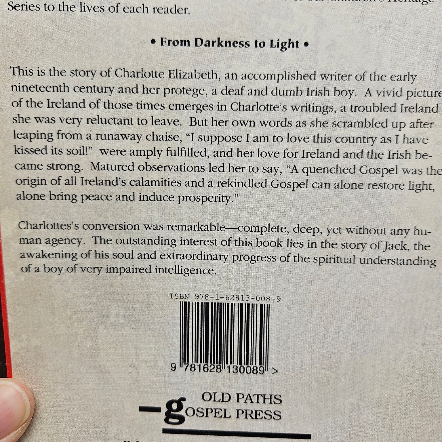 Old Paths Gospel from Darkness to Light Children&rsquo;s Heritage Christian Alexander