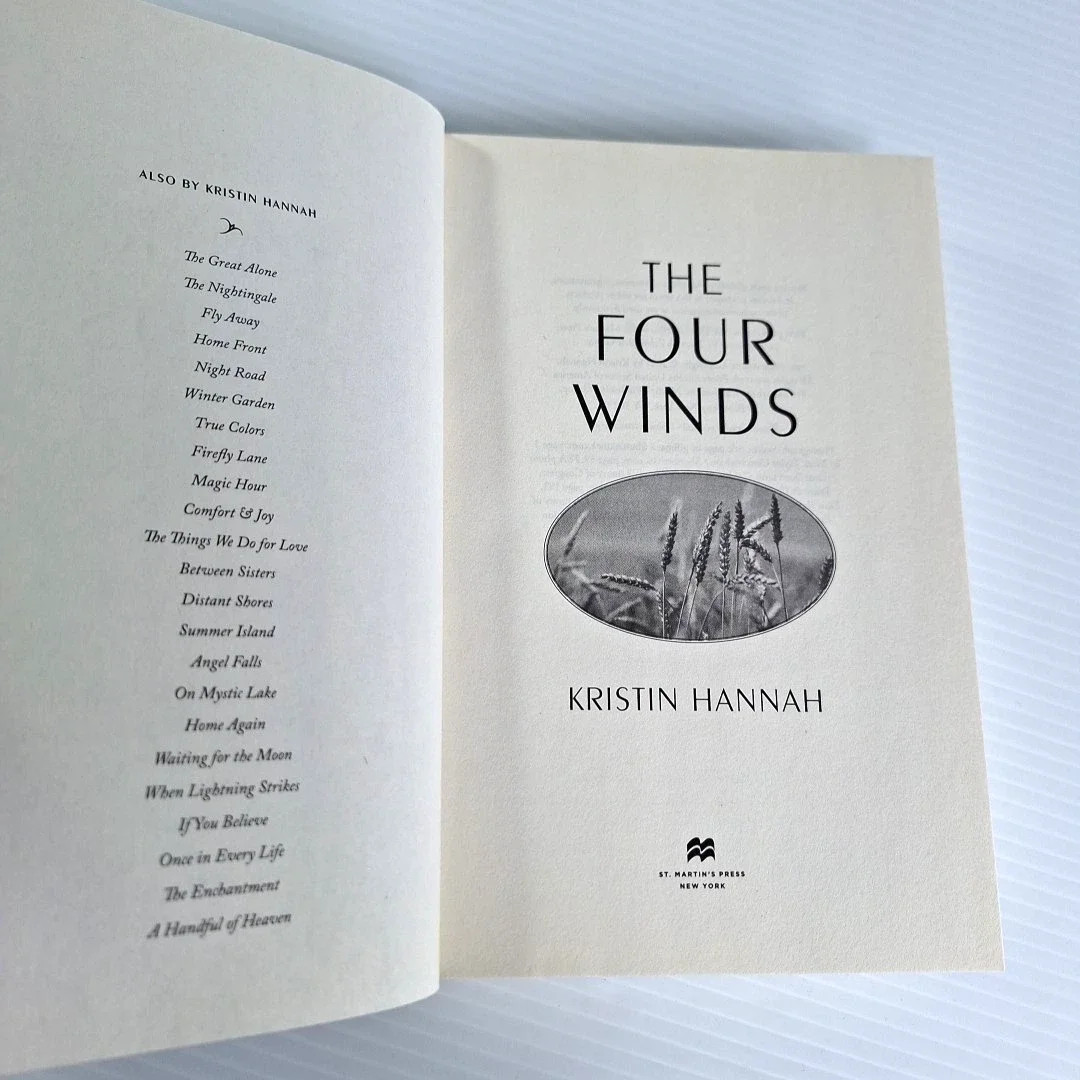 The Four Winds Kristin Hannah 2021 First Edition Hardcover St. Martin&rsquo;s Press