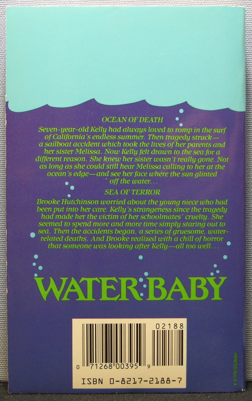 Wallace, Patricia – Water Baby PBO 1st Edition 1987 Very Fine