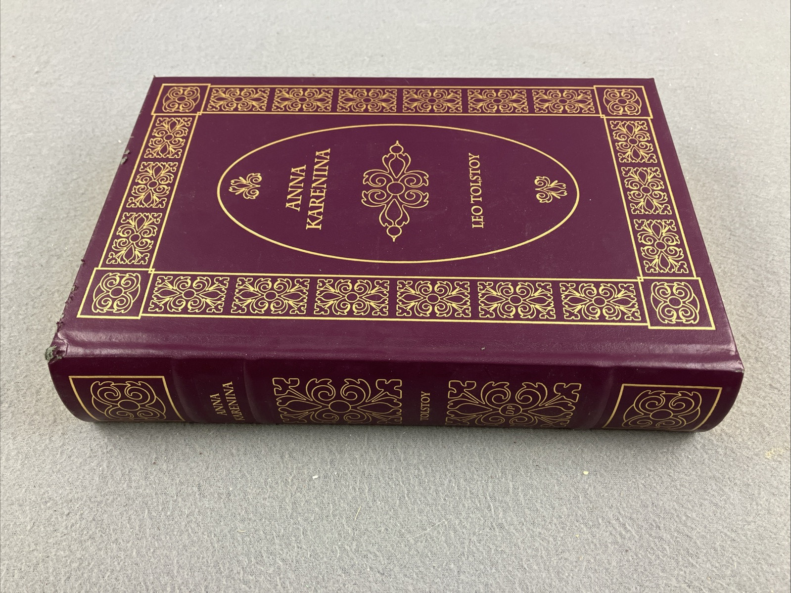 Anna Karenina by Leo Tolstoy Leather Bound Hardcover Dalmatian Press Acceptable