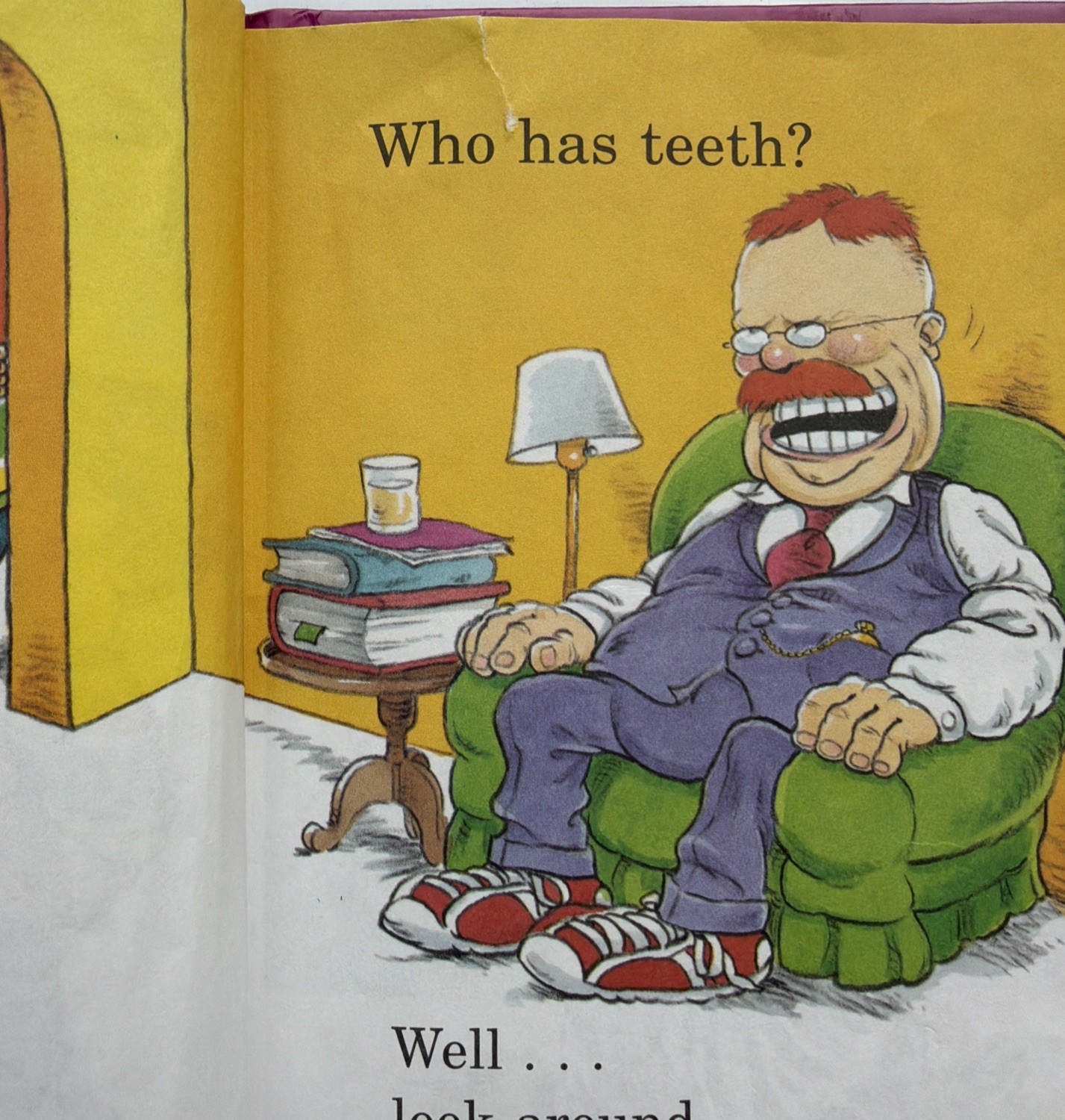 Dr Suess Theo LeSieg Book Lot: The Eye Book & The Tooth Book Bright & Early
