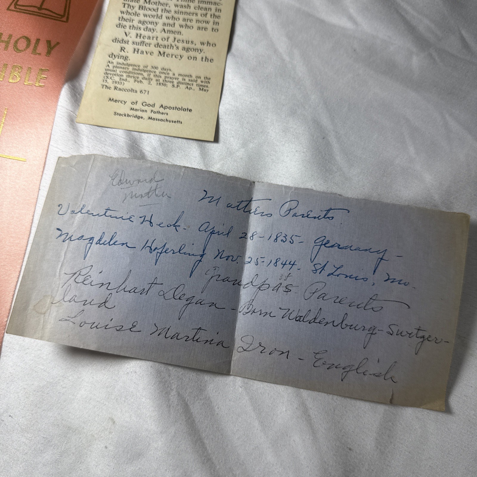 The Catholic Press Family Edition of the Holy Bible 1950s by John P O’Connell 3G
