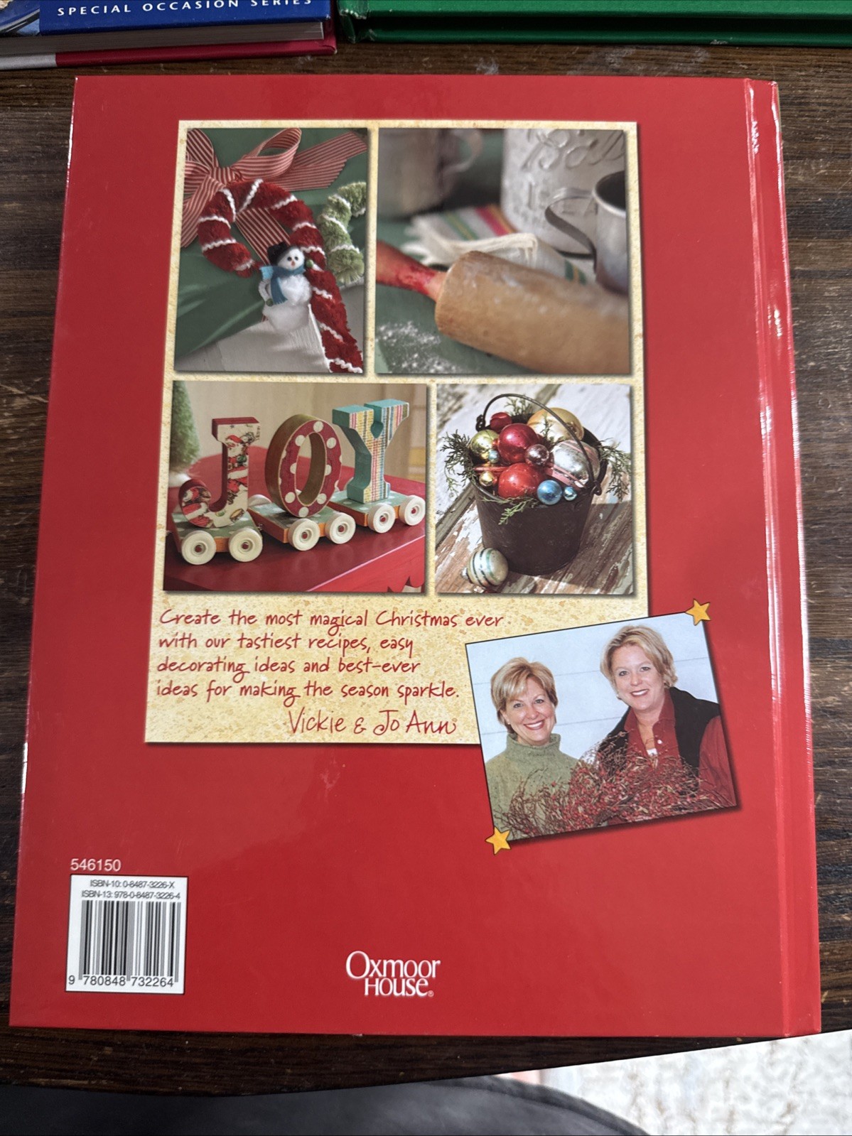 Lot Of 2 Hardback Christmas Holiday Cookbooks Recipes Family