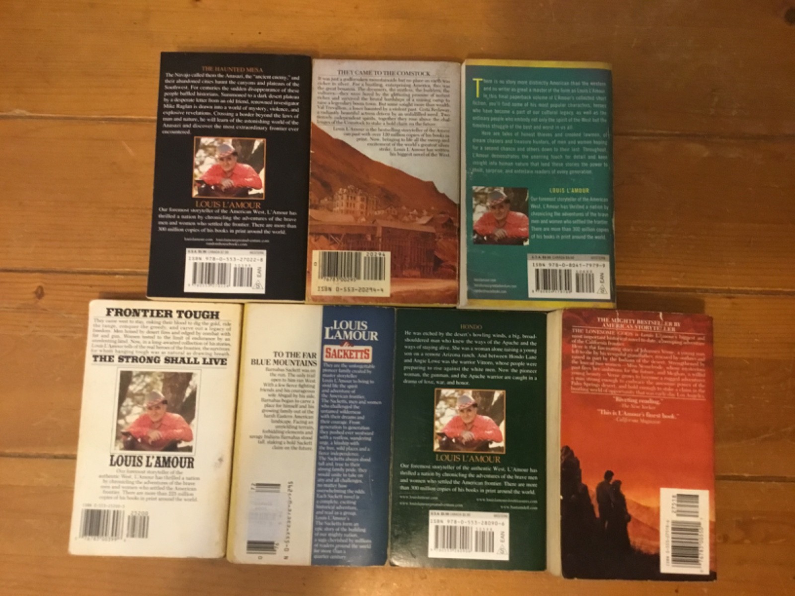Louis L’Amour Lot Of 7 Paperbacks Western, Action, ll1
