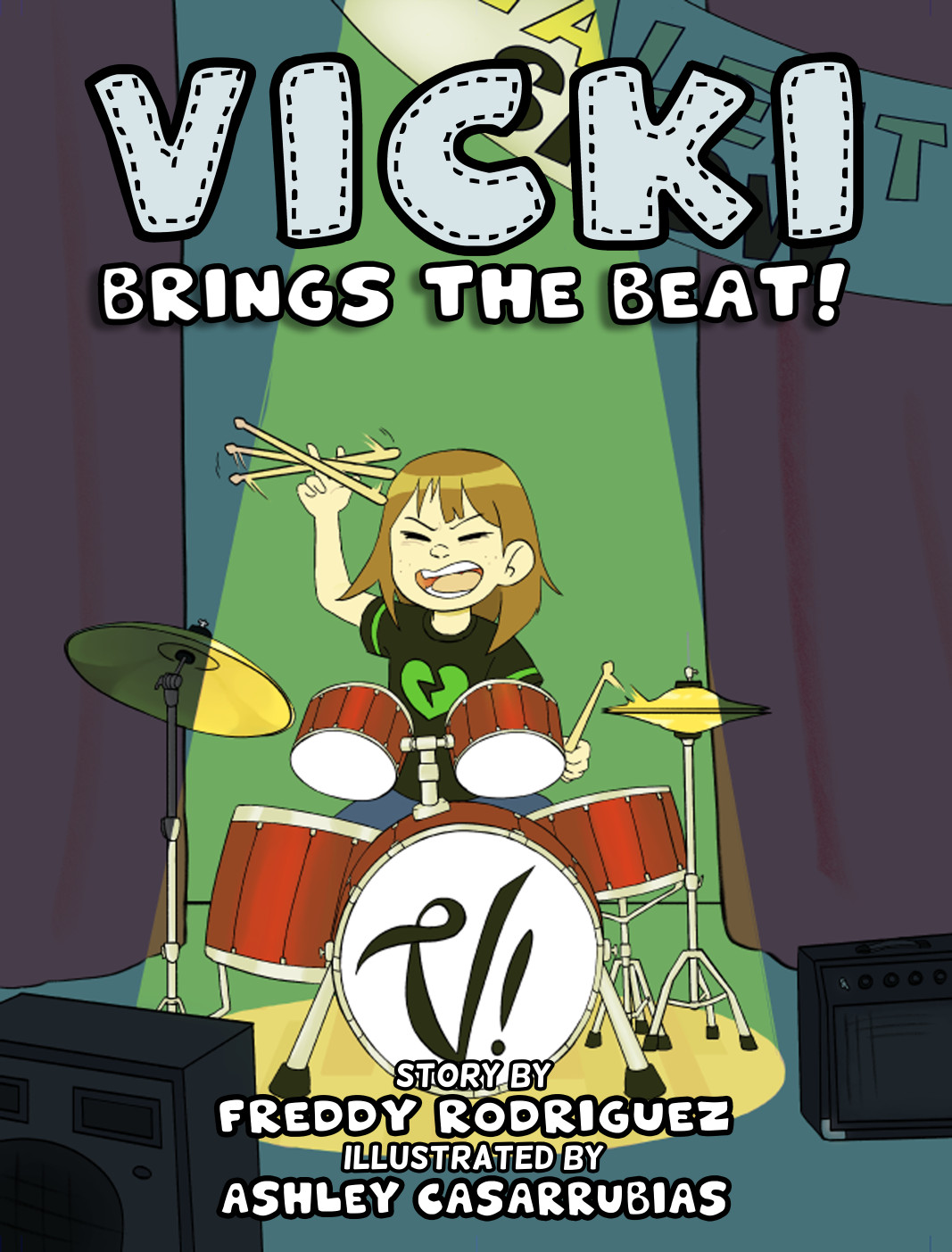 Vicki Brings The Beat! – Children&rsquo;s Full Color Picture Book 8.5×11, New, 36 pgs