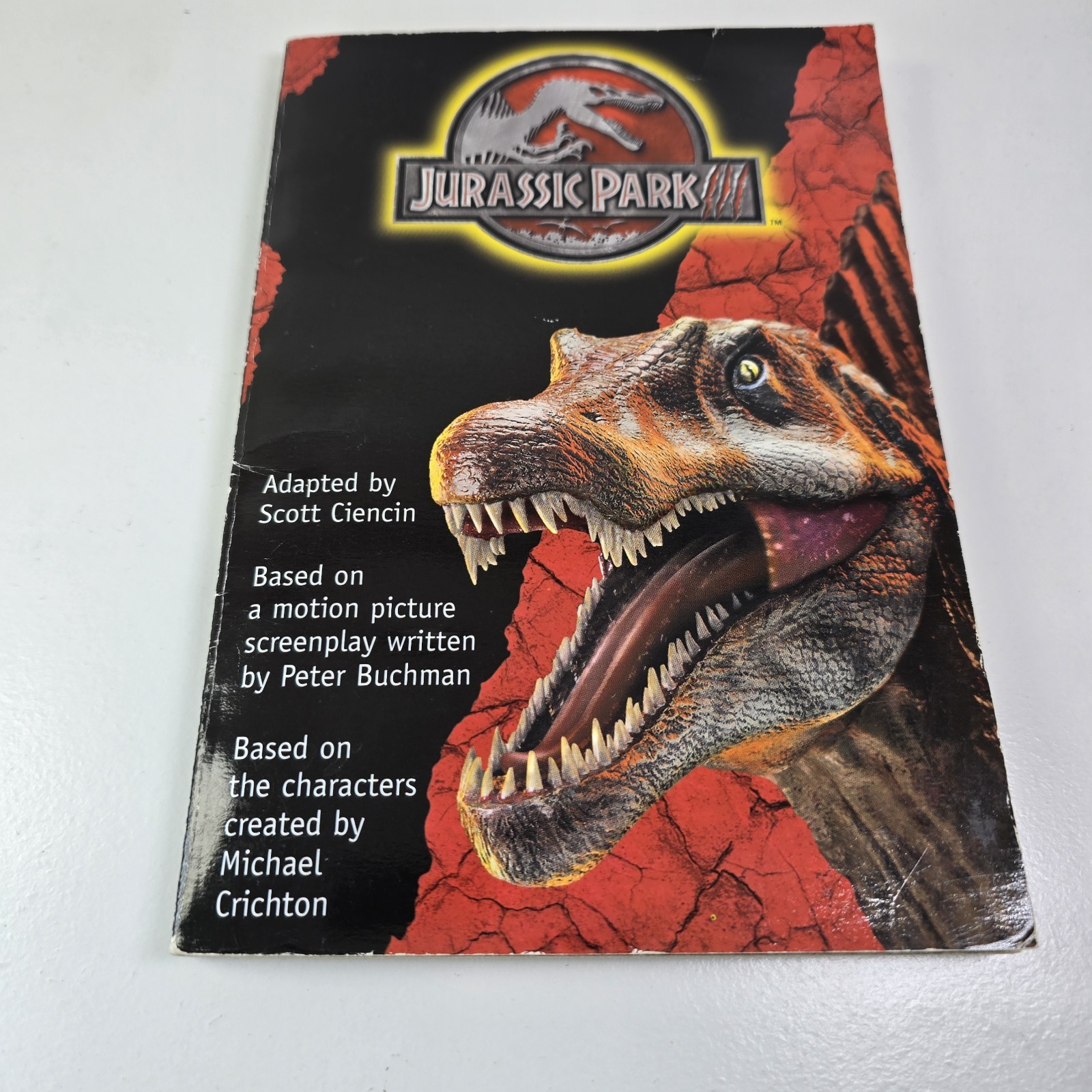 Jurassic Park III Junior Novelization Scott Ciencin Paperback 2001 Movie Tie-In