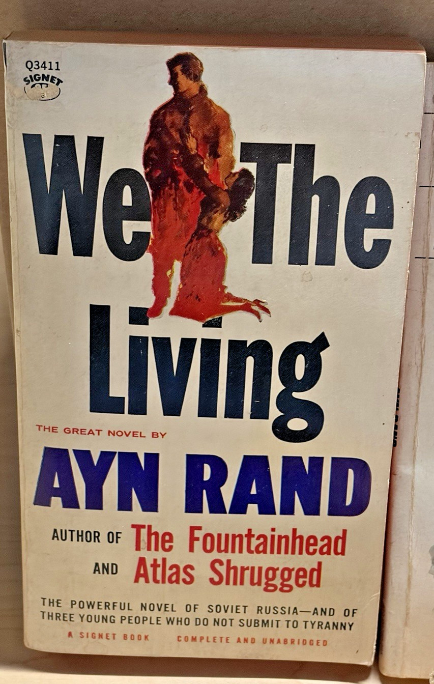 Ayn Rand Vintage Signet Paperback Book Lot of 4 Atlas Shrugged Anthem Fiction
