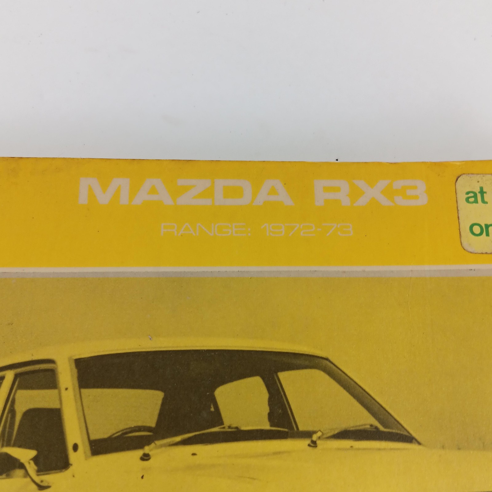 Vintage Mazda RX3 Workshop Repair Manual 1972-73 Drake Publishers Softcover Book