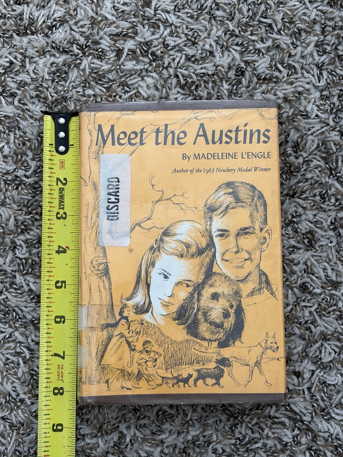 Madeleine L&rsquo;Engle Meet the Austins 1960 Library Copy Hardcover