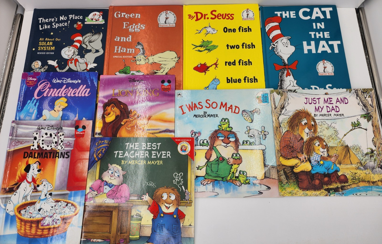 Lot of 10 Beginner Children&rsquo;s Books HC PB Mix – Dr. Suess Little Critter Disney