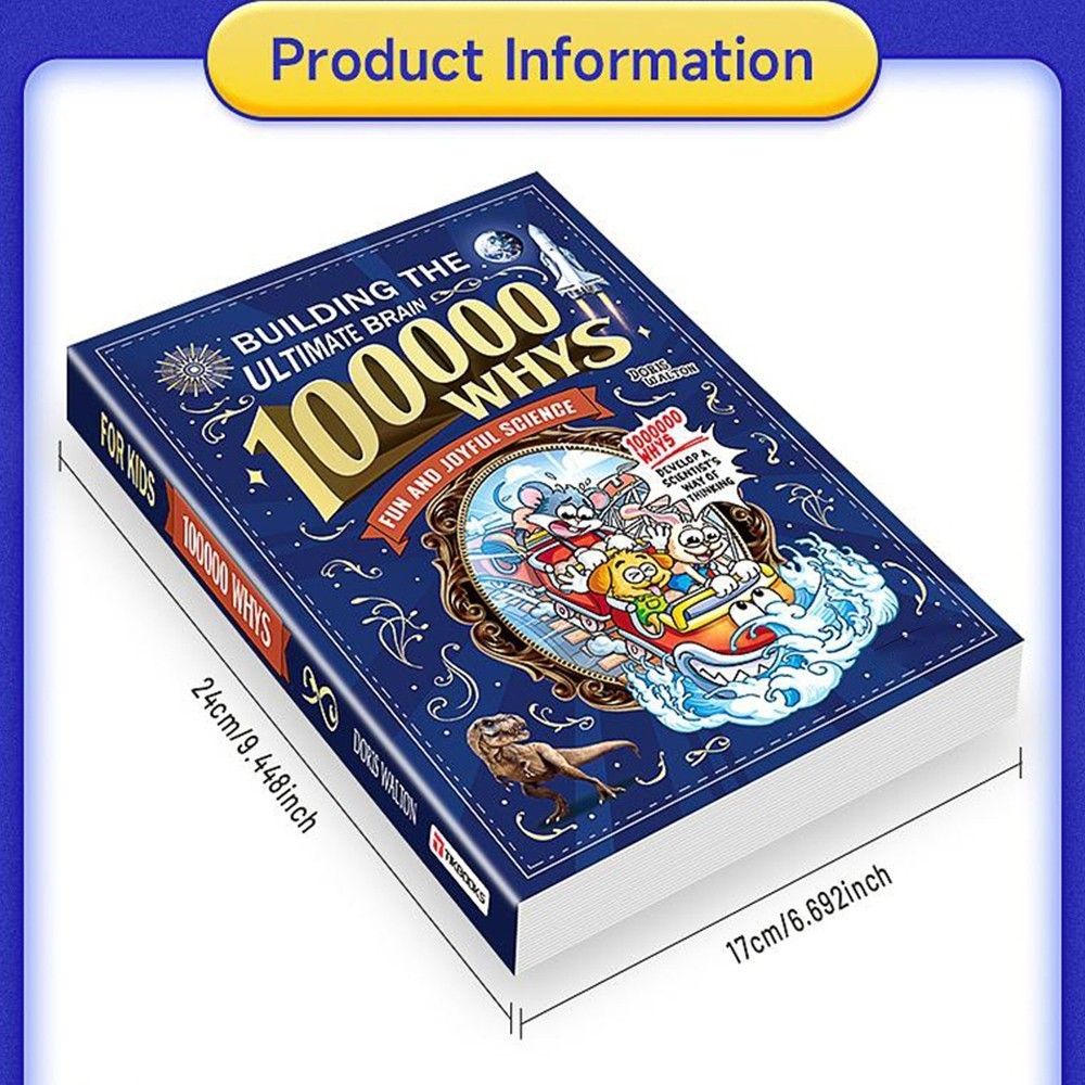 Children&rsquo;s Encyclopedia 100000 Whys Kids Book Ages 6-12 Extracurricular Reading