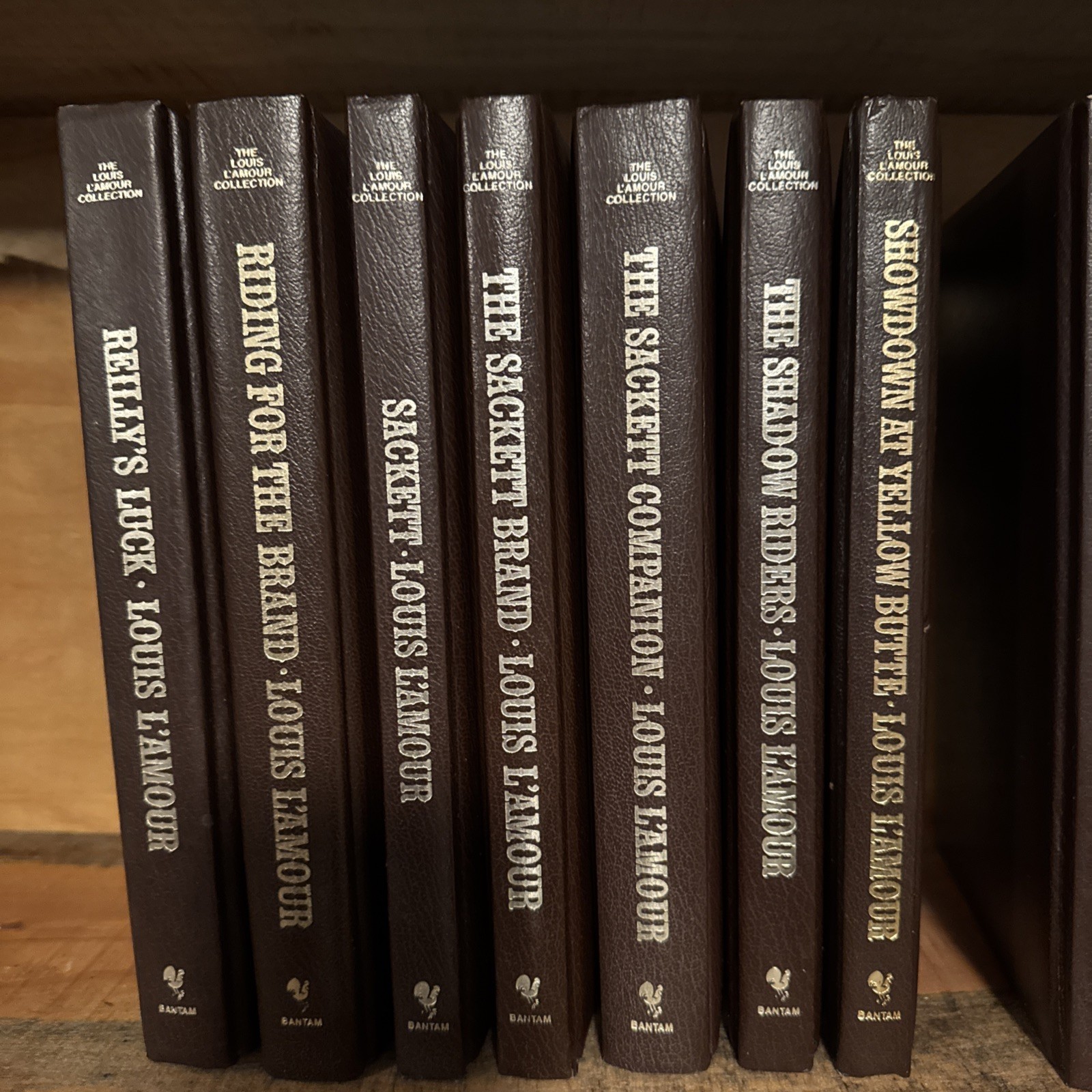 Louis L&rsquo;Amour Bantam 78 Leatherette Western Novels Short Stories Will Separate