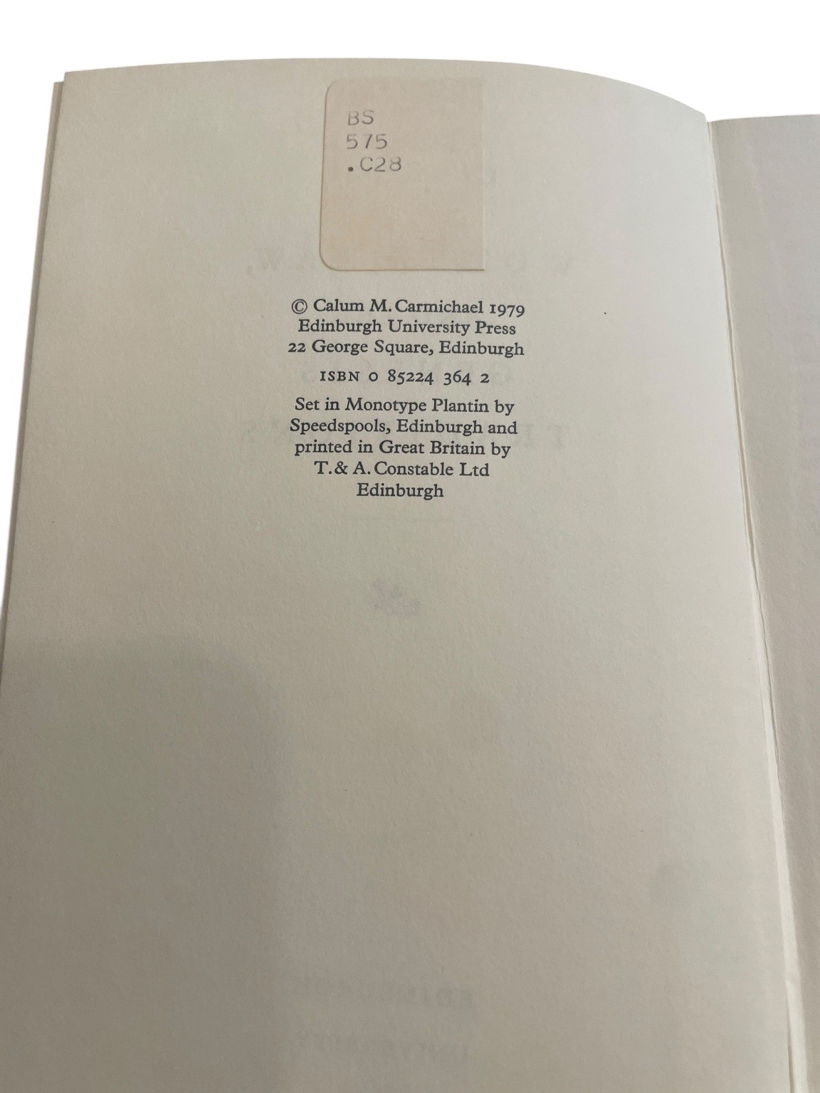 Women, Law, Genesis Traditions Carmichael 1979 Biblical Study Hardcover