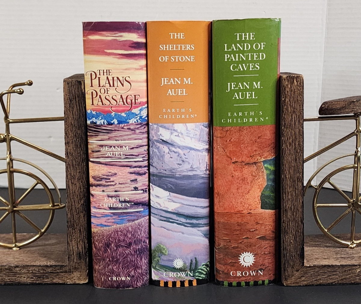 JEAN M. AUEL&rsquo;S EARTH&rsquo;S CHILDREN SERIES BOOKS 4, 5, & 6, ALL FIRST EDITIONS HC/DJ