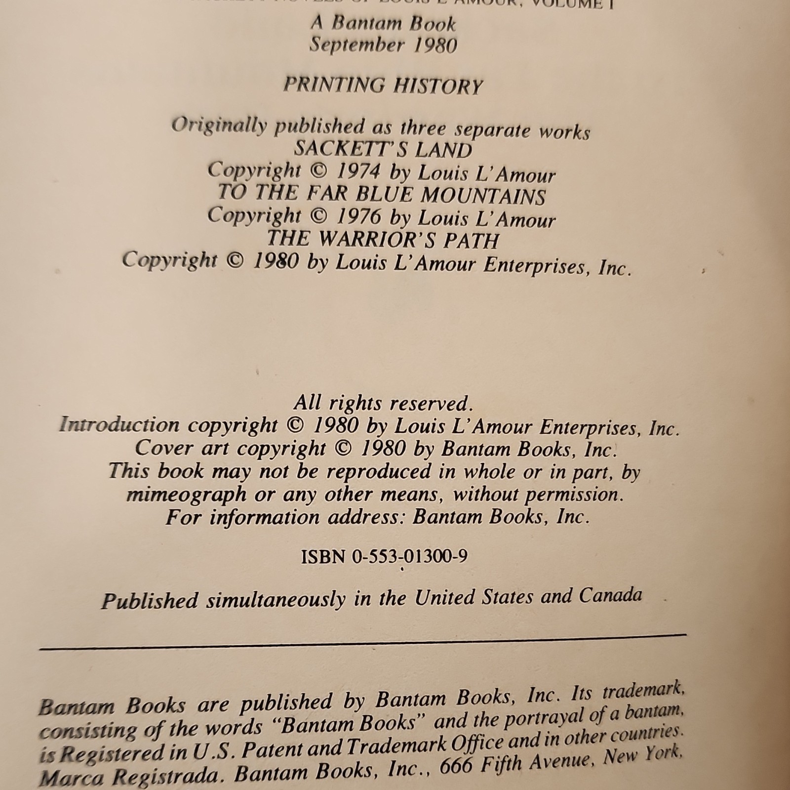 Vintage The Sackett Novels Louis L&rsquo;Amour Box Set Vol I-IV Bantam Books 1980s