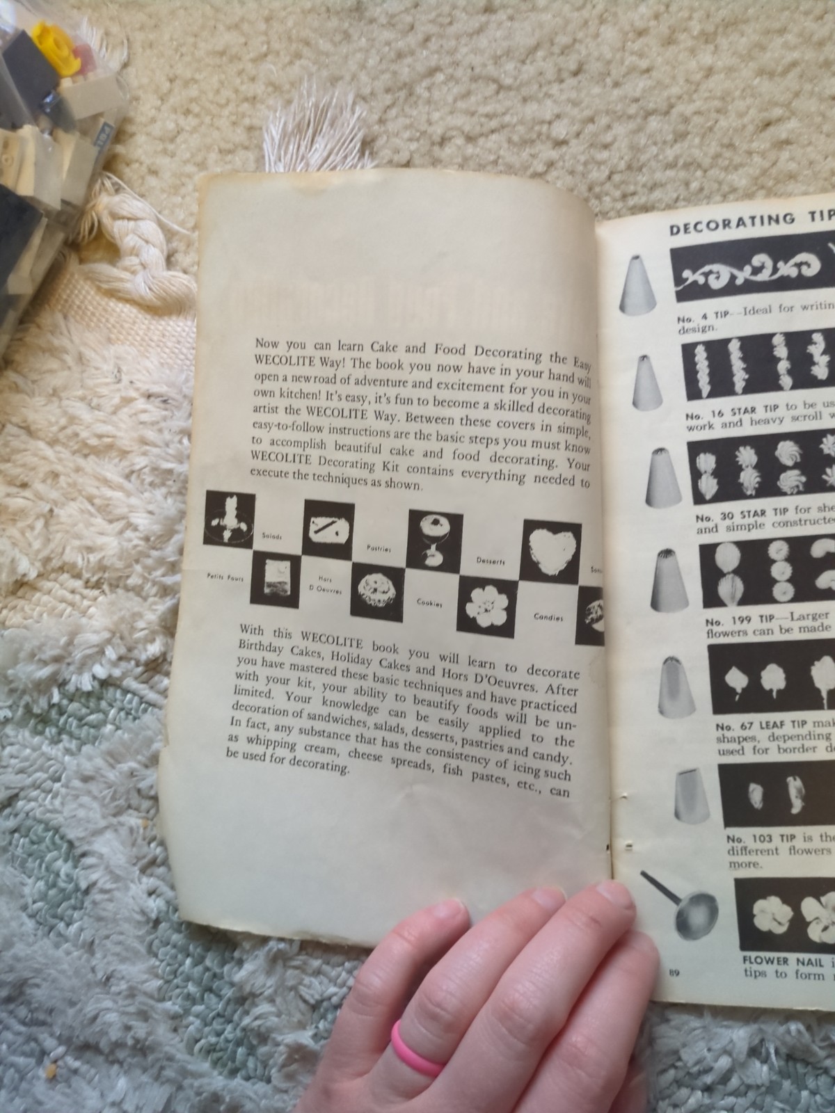 Vtg Wecolite Cake and Food Decorating Instruction Recipe Book Wilton 16 Pages