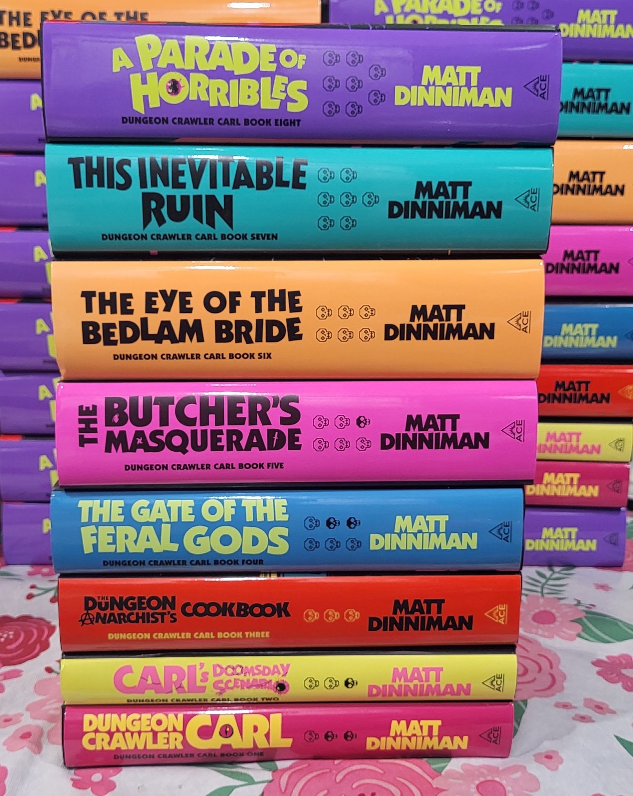 Dungeon Crawler Carl Book 1–8 HC Dinniman Hardcover Set Complete 1st Ace LitRPG