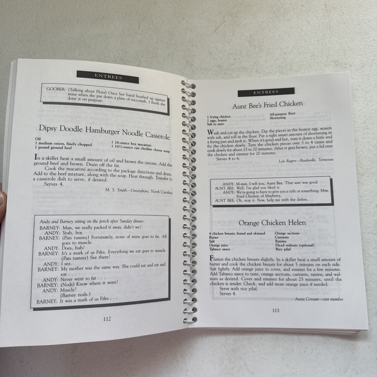 Aunt Bee&rsquo;s Mayberry Cookbook Spiral Bound by Ken Beck and Jim Clark