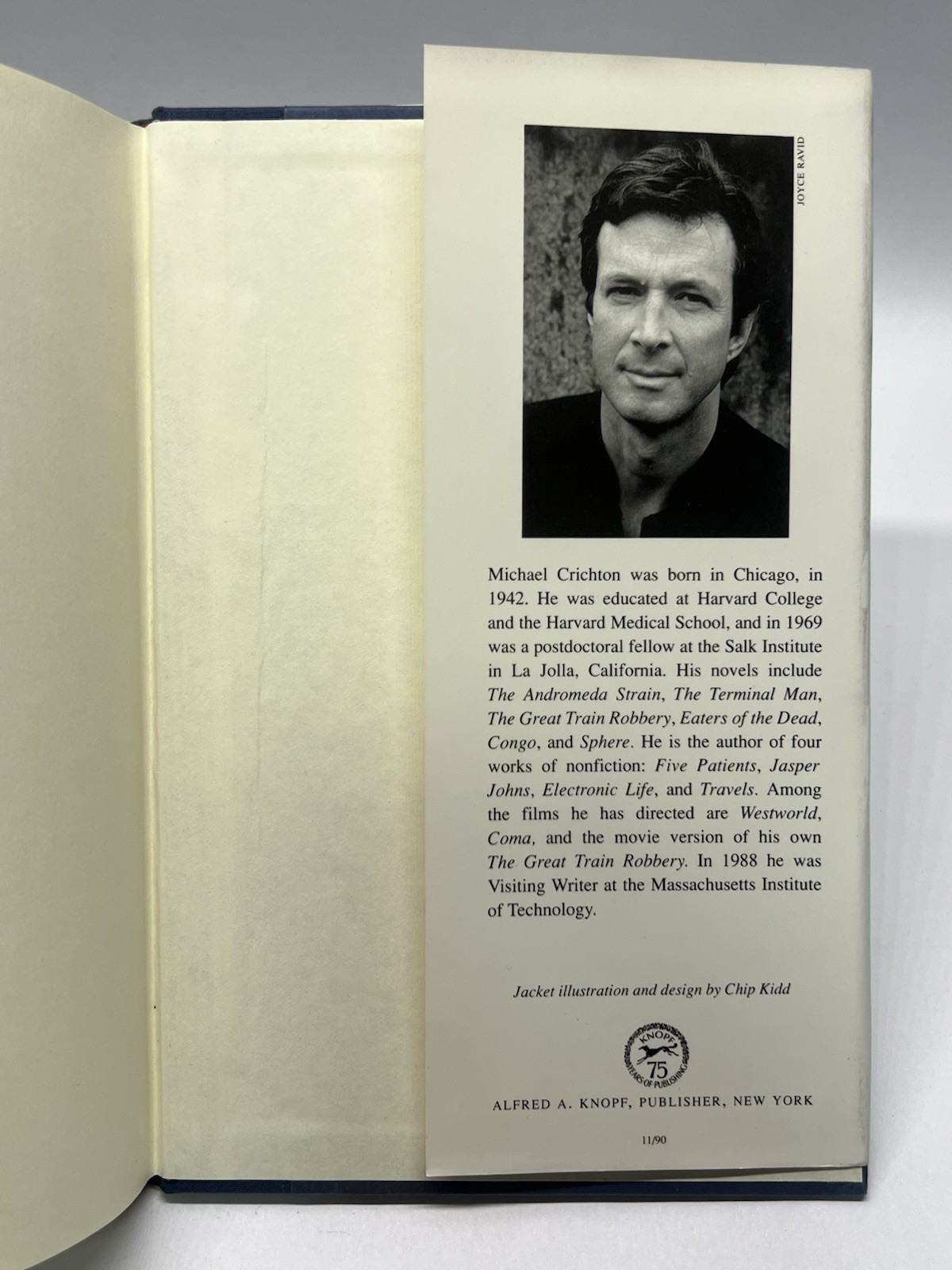 RARE! Jurassic Park by Michael Crichton • 1990 First Trade Edition 1st Print HC