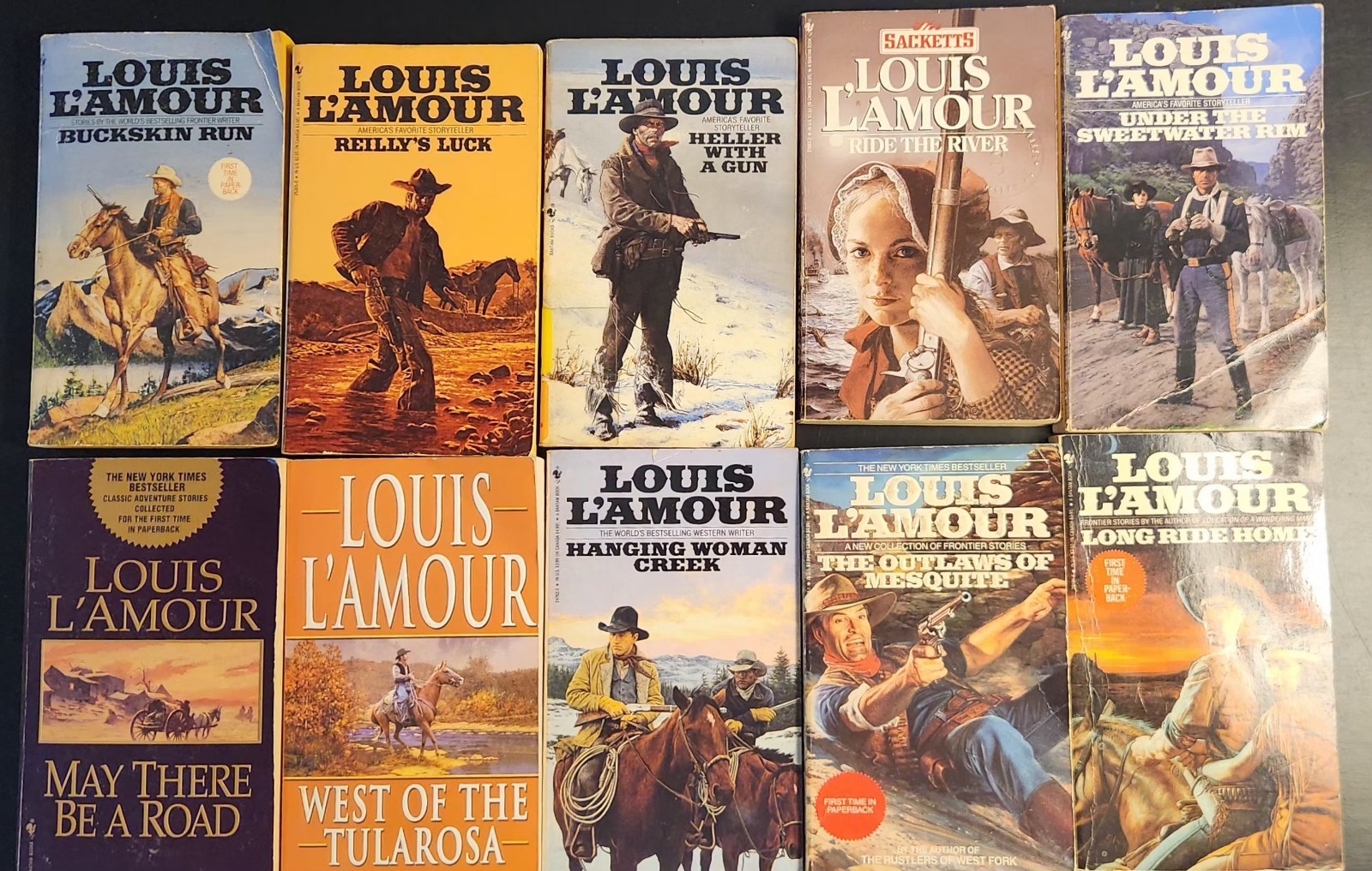 Louis L’amour Lot Of 10 Western Paperback Books