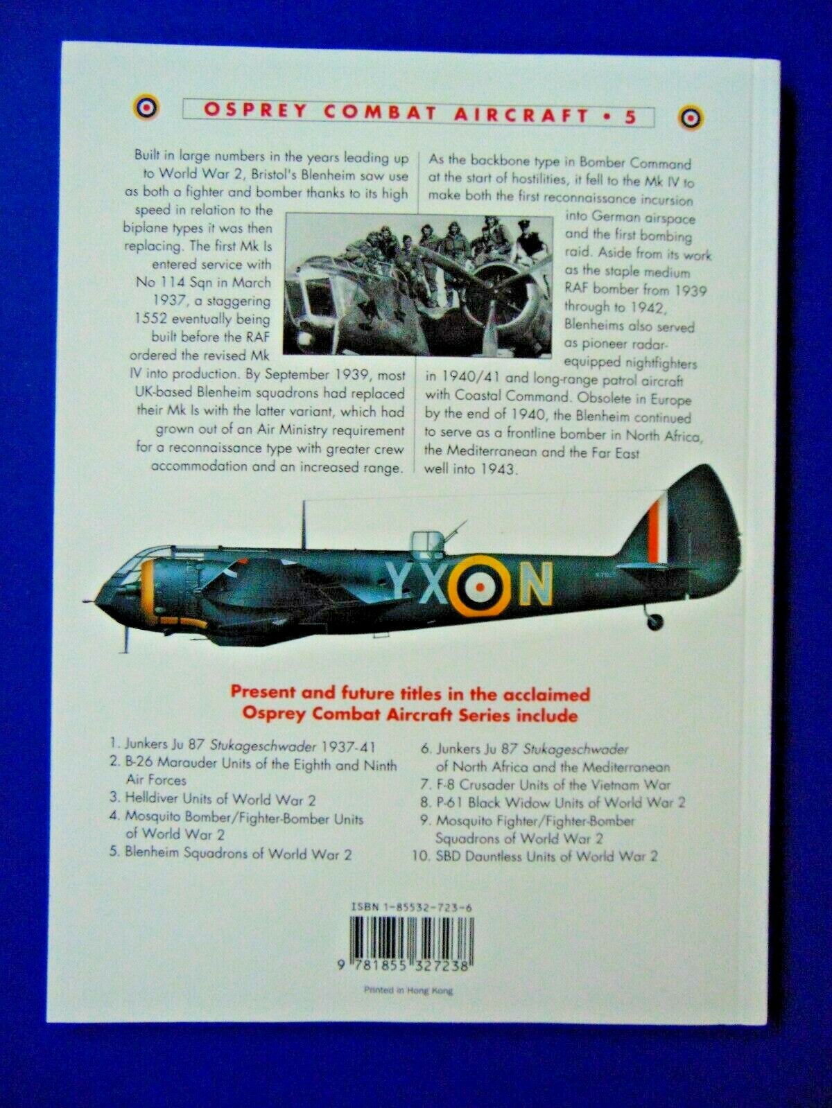 BLENHEIM SQUADRONS OF WORLD WAR 2 by Jon Lake, Osprey Combat Aircraft #5