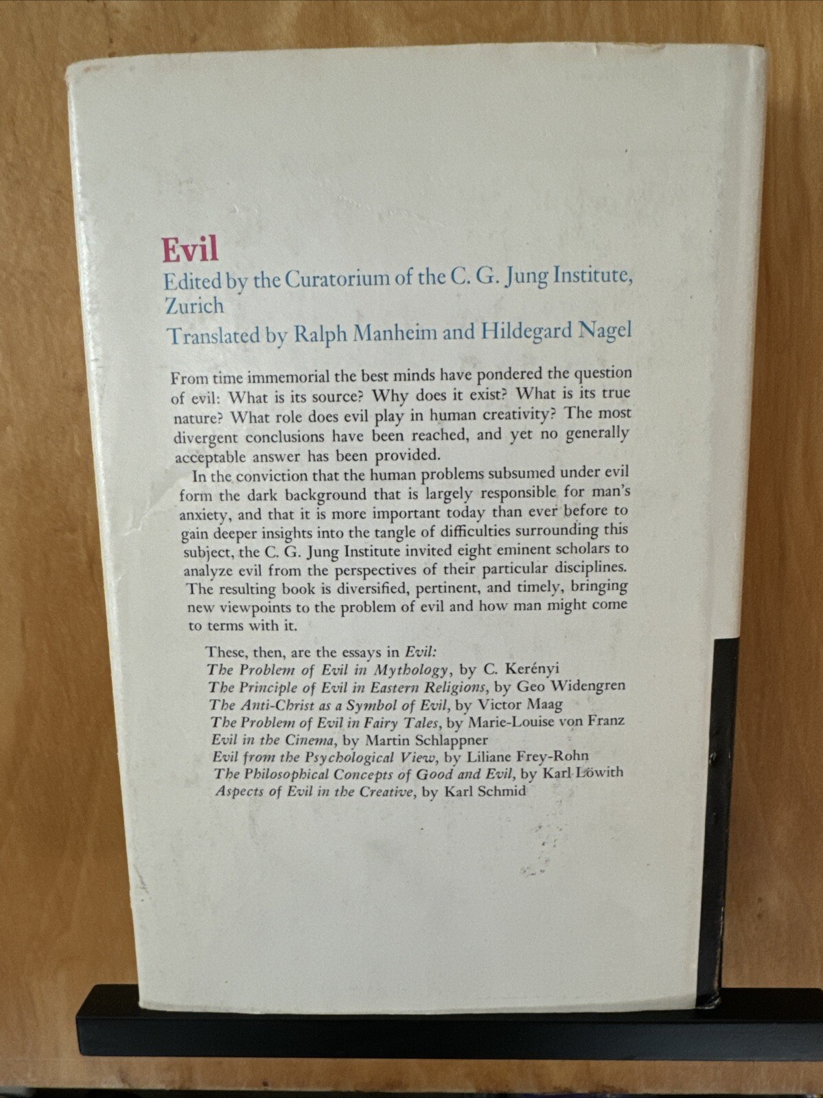 SATAN in the old testament Rivkah Schärf Kluger Hildegard Nagel C.G Jung