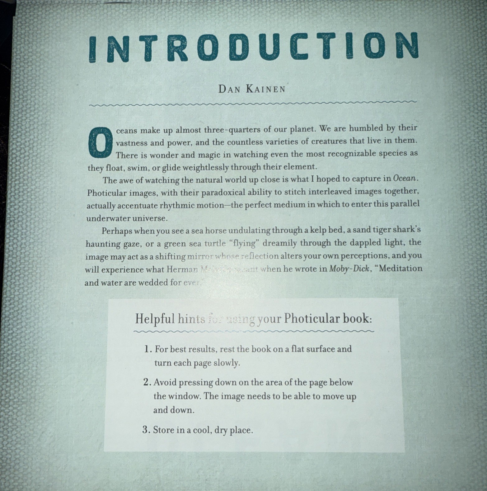 OCEAN A Photicular Book