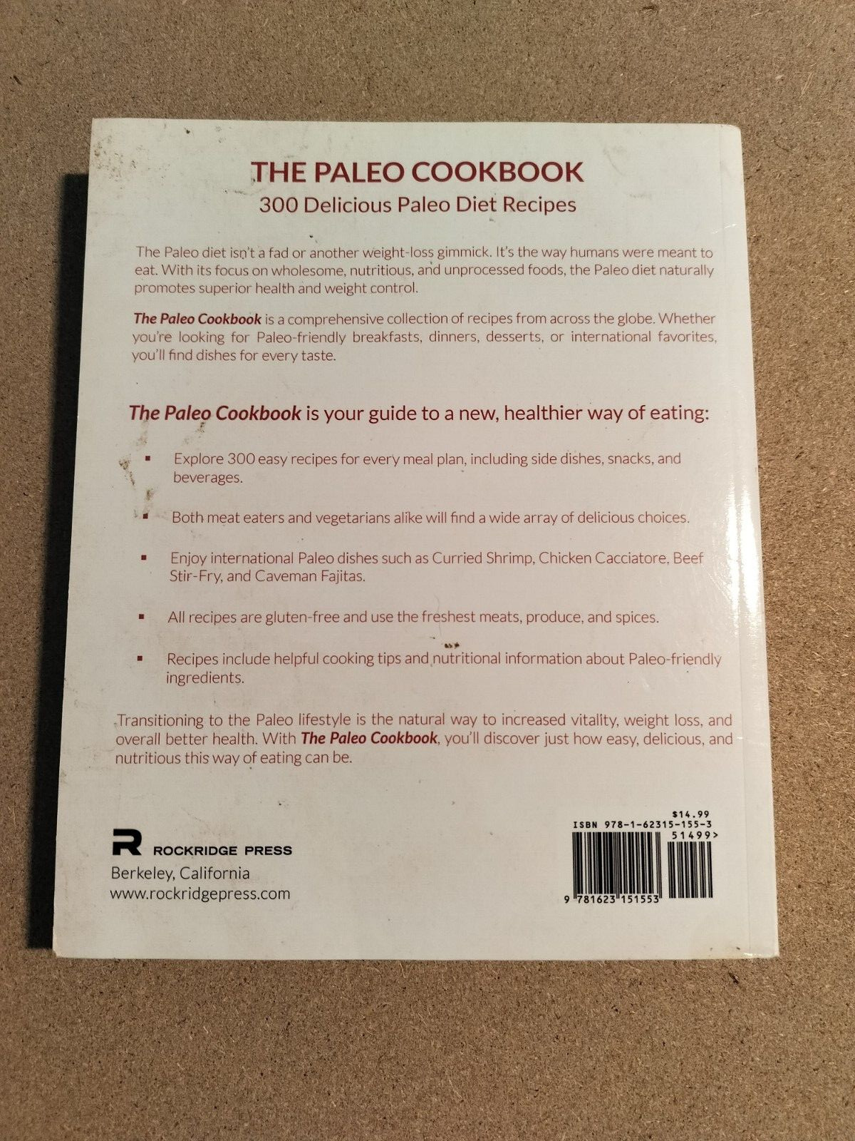 Paleo Cookbook : 300 Delicious Paleo Diet Recipes by Rockridge Press (2013,…
