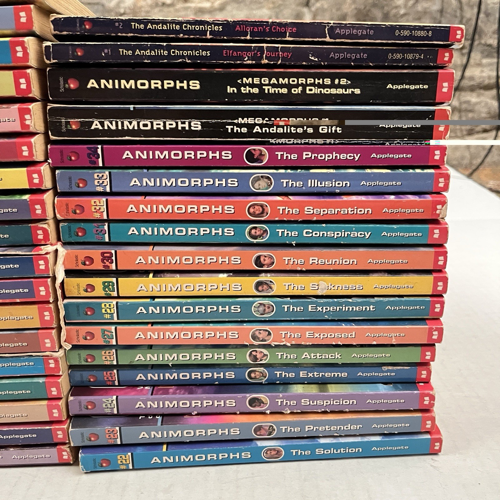 Animorphs 35 Paperback Book Lot Applegate Vintage 90&rsquo;s Scholastic