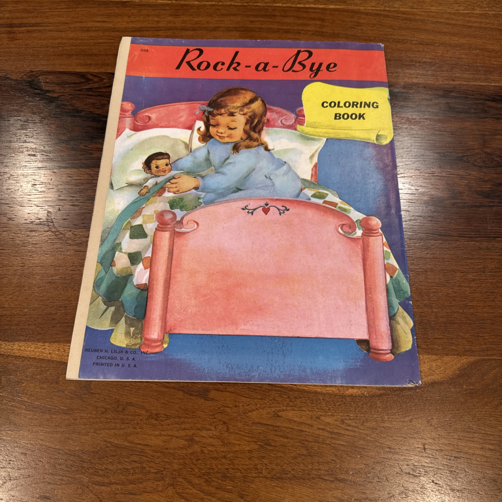Vintage Rock – A – Bye Coloring Book Reuben H. Lilja Co. 16 Pages RARE!!!!!