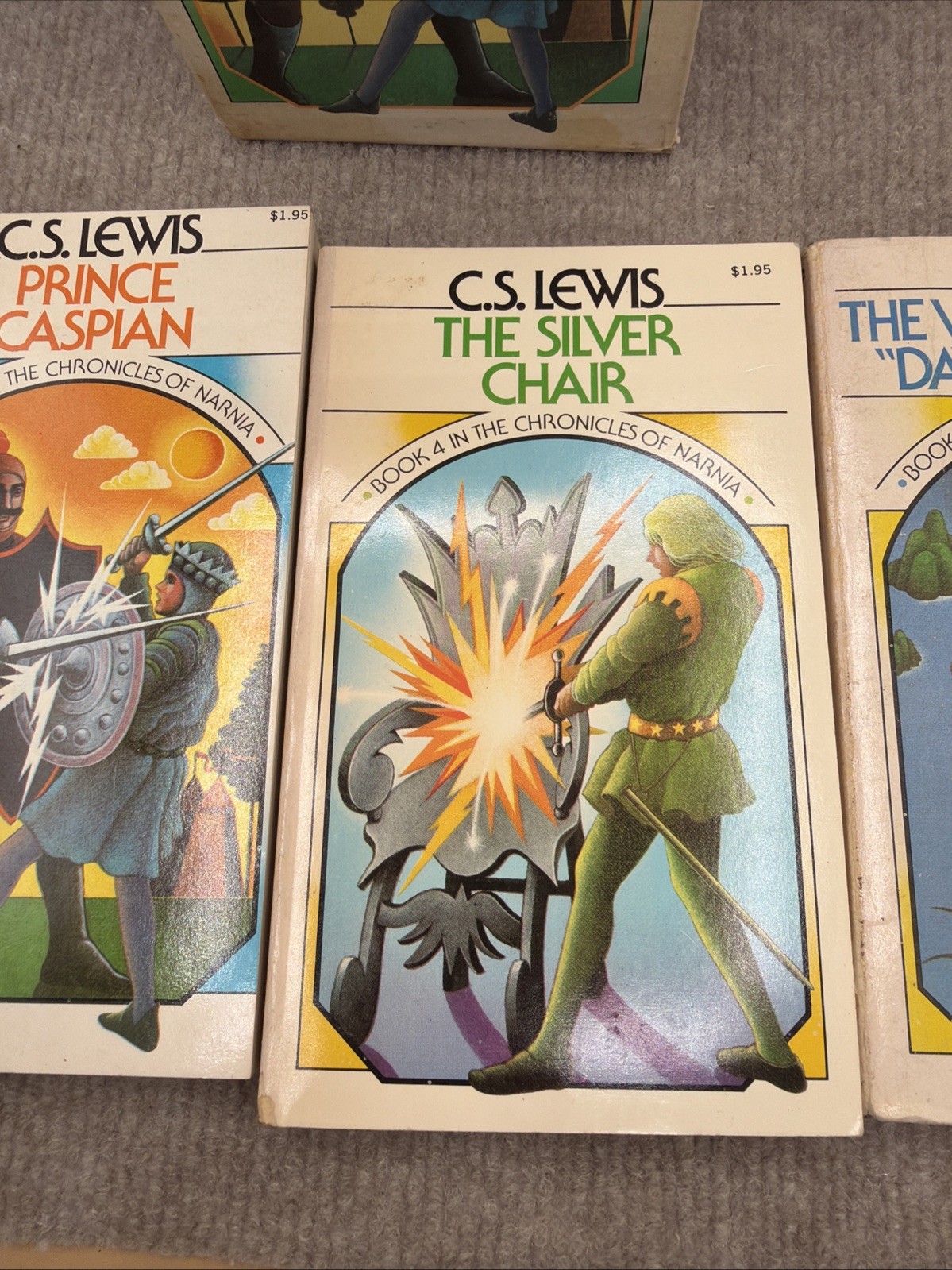 Vtg 1970&rsquo;s The Chronicles of Narnia 6 Book Box Set C.S. Lewis Collier/Macmillian