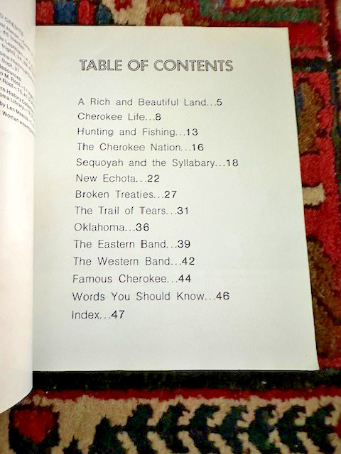 The Cherokee : 1985 : children&rsquo;s : new true book 47 pages : Paperback