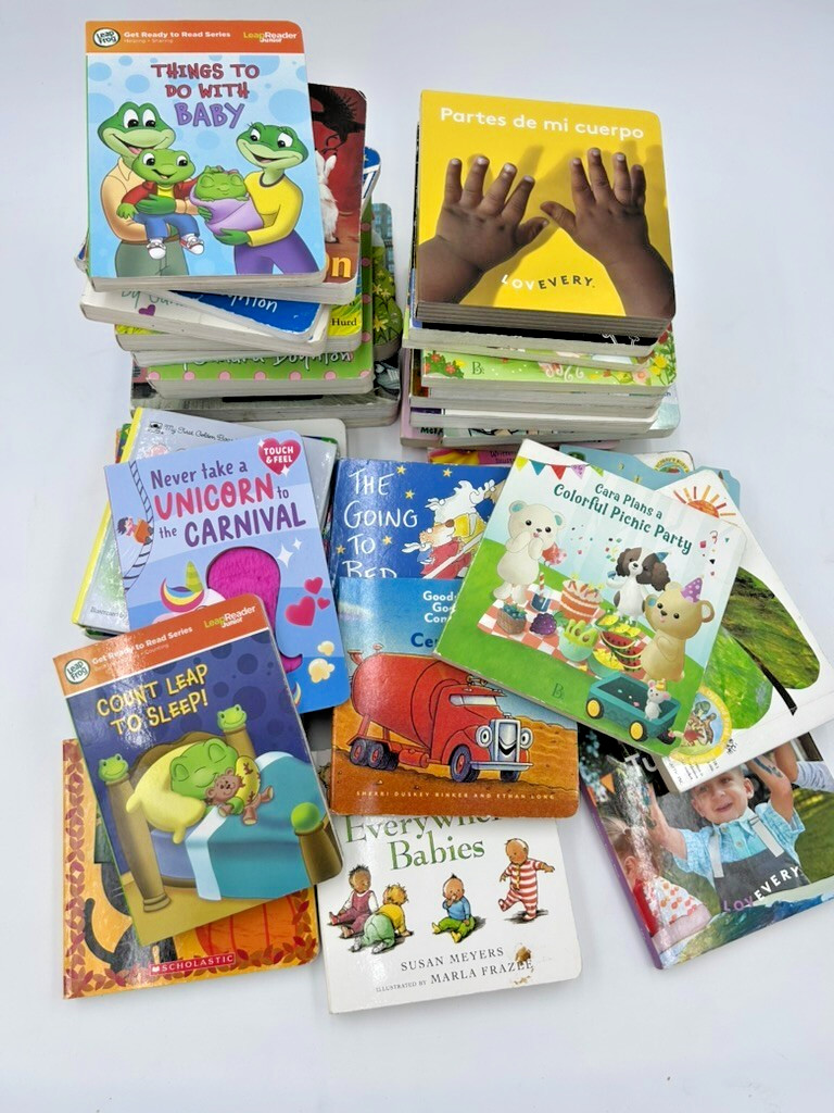 Lot of 100 – Board Books for Children&rsquo;s/ Toddler Babies/Preschool/Daycare