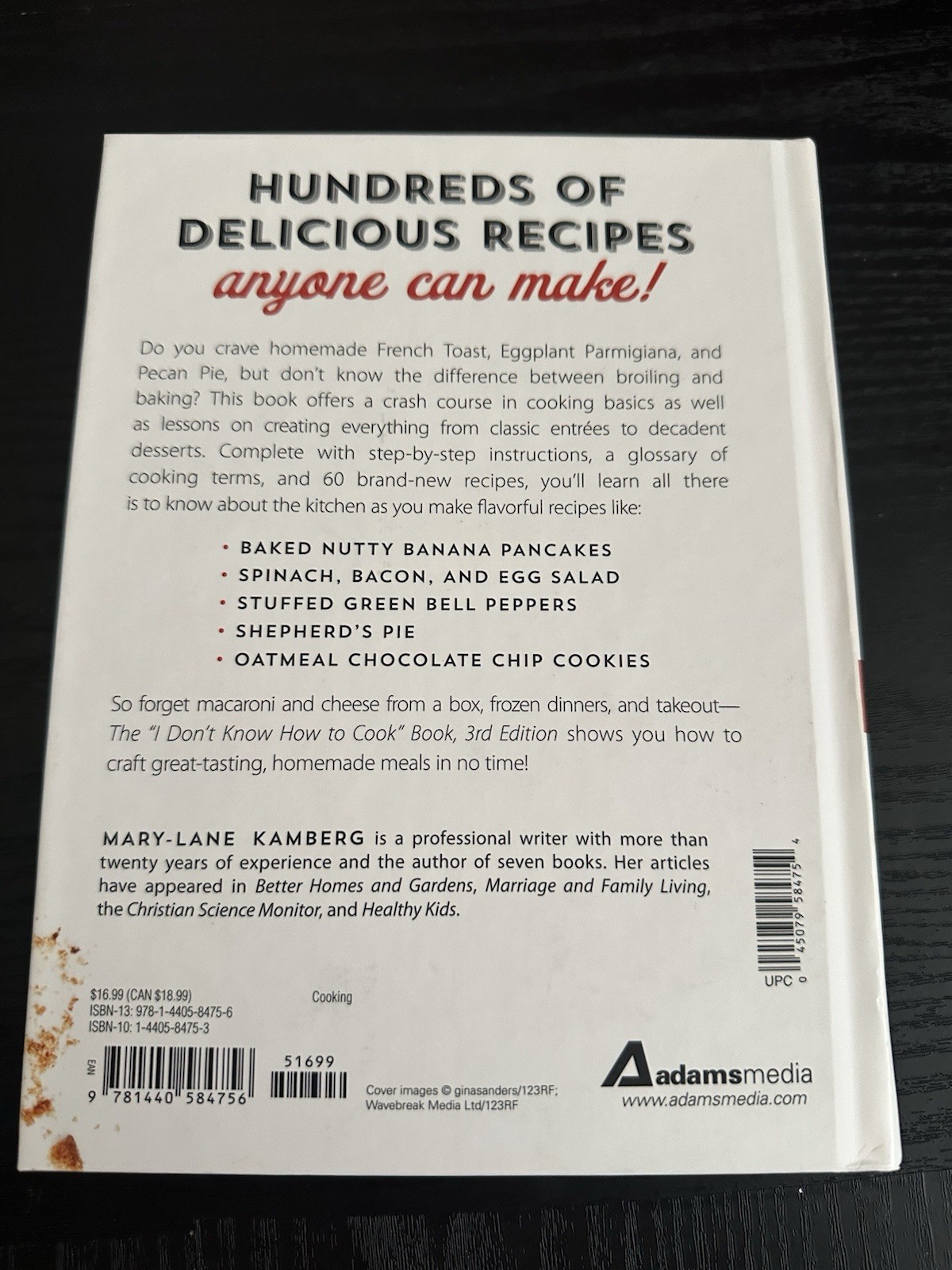 Mary-Lane Kamberg I Don&rsquo;t Know How to Cook Book 300 Recipes 3rd 2015 HC