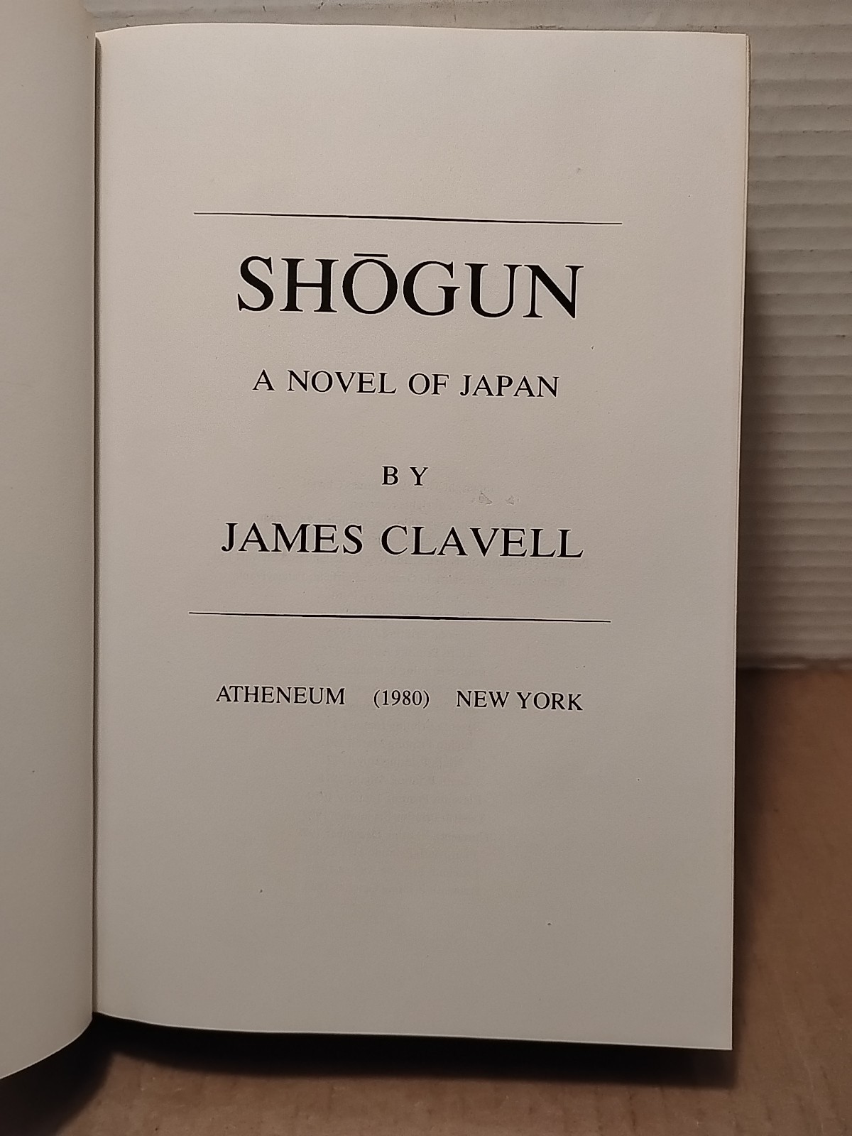 SHOGUN by JAMES CLAVELL – 1975 – 1st Edition 16th Printing Hardcover w/ DJ