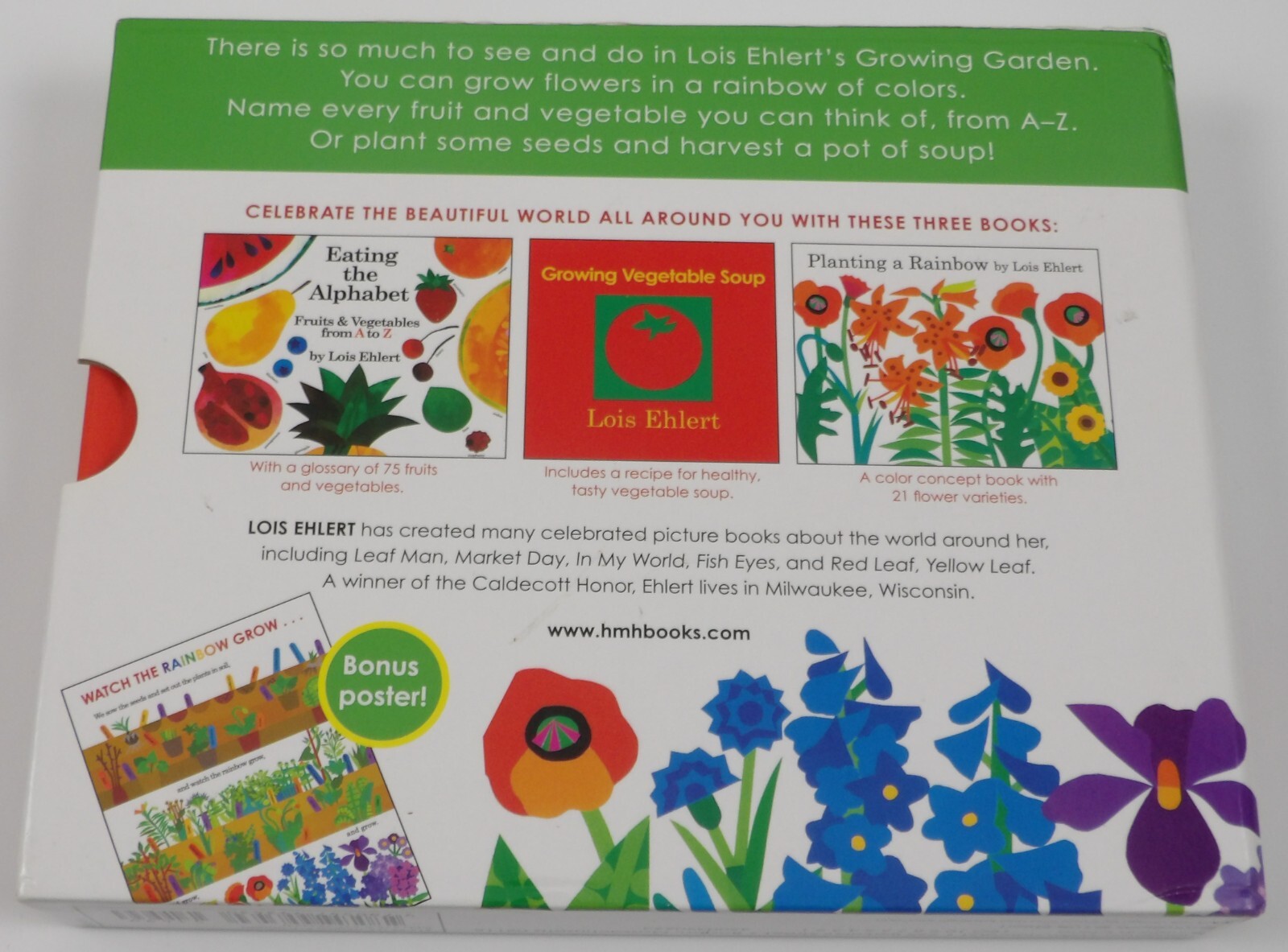 Lois Ehlert&rsquo;s Growing Garden: Three Books About Our Beautiful World HC slipcase