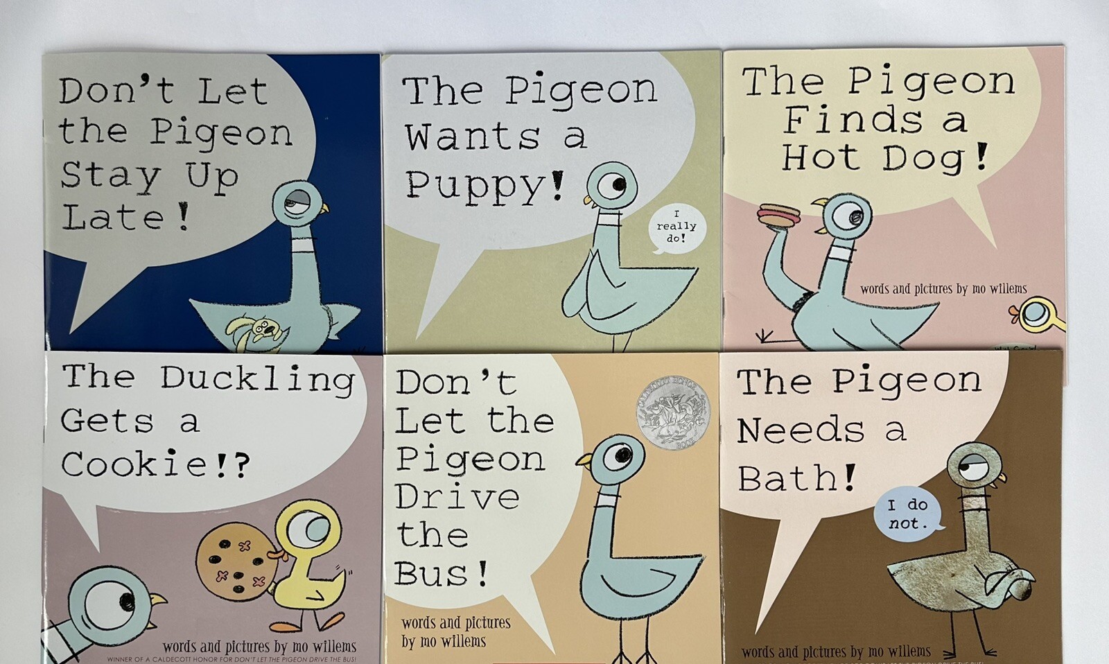 Don&rsquo;t Let the Pigeon Paperback Book Set by Mo Willems Lot 6
