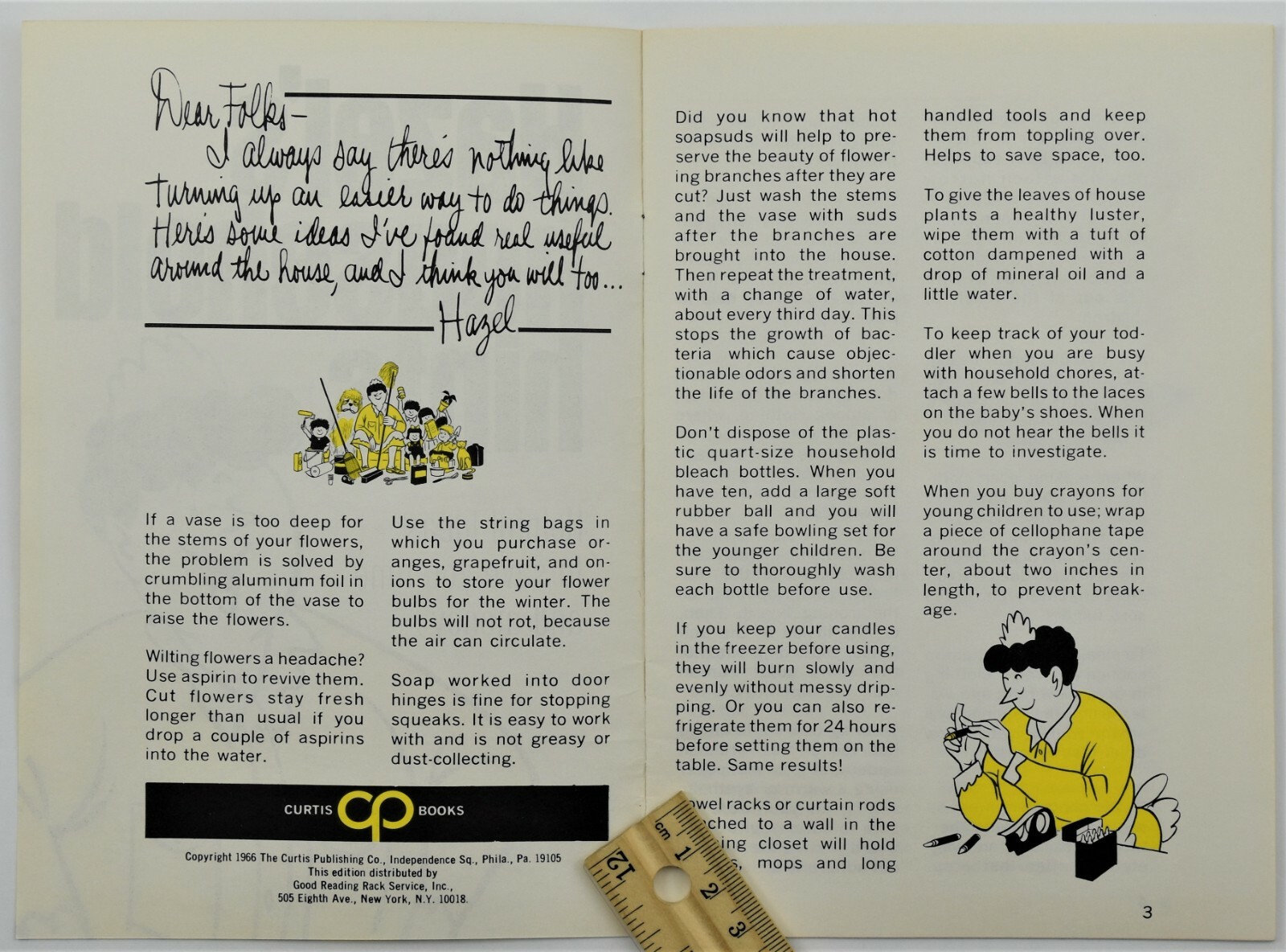 1967 Hazel&rsquo;s Household Hints Brochure TV Television Collectibles General Motors