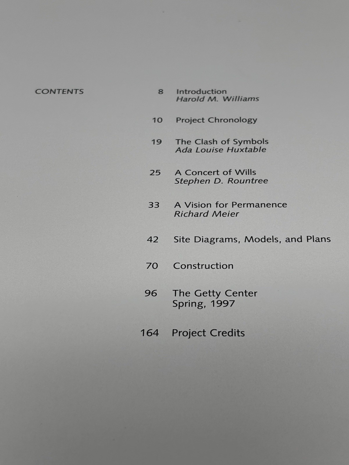 Making Architecture The Getty Center1997 168 pages VTG 10&Prime;x 10&Prime;