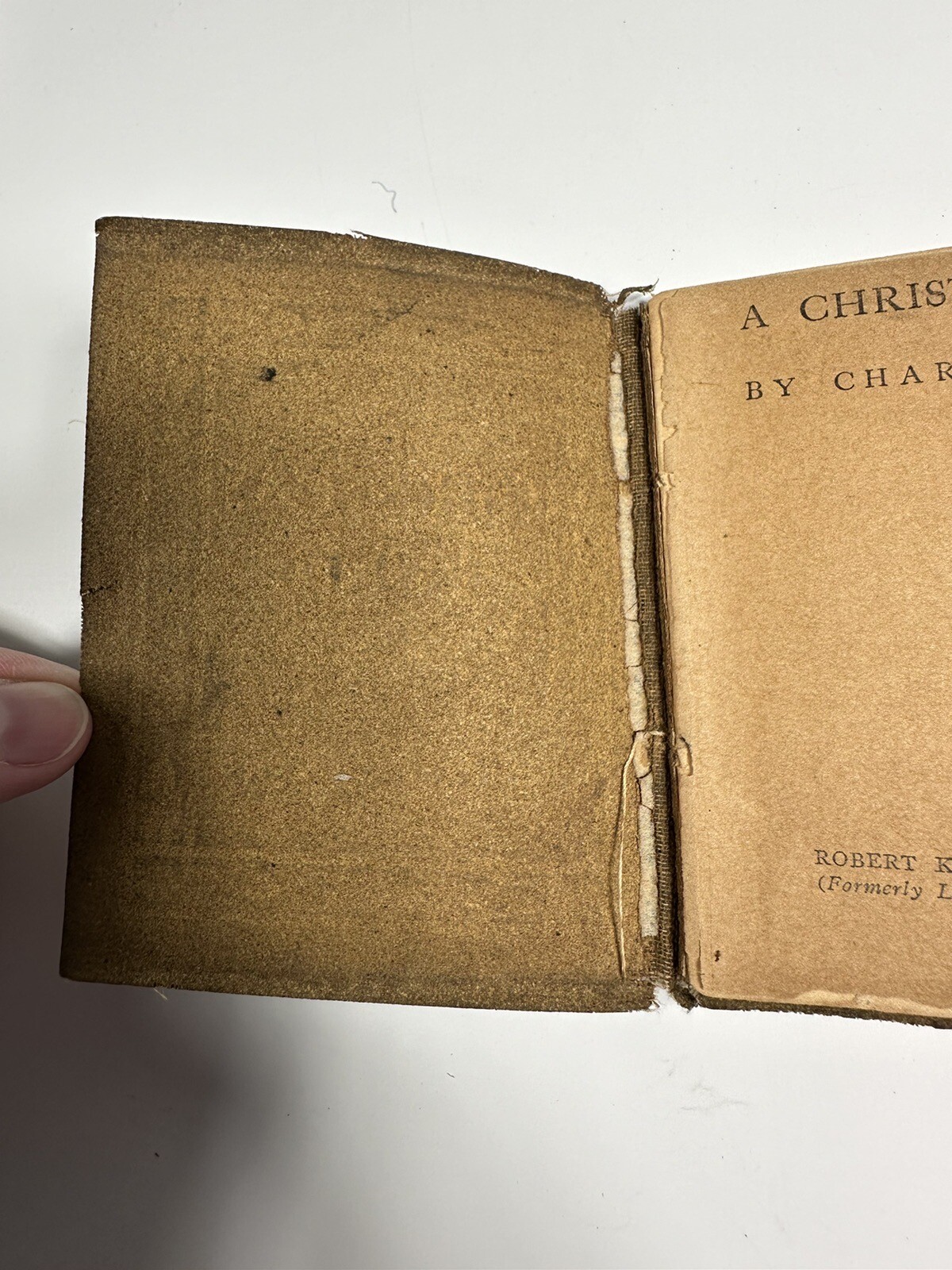 Little Leather Library – A CHRISTMAS CAROL Charles Dickens Antique Book 1920&rsquo;s