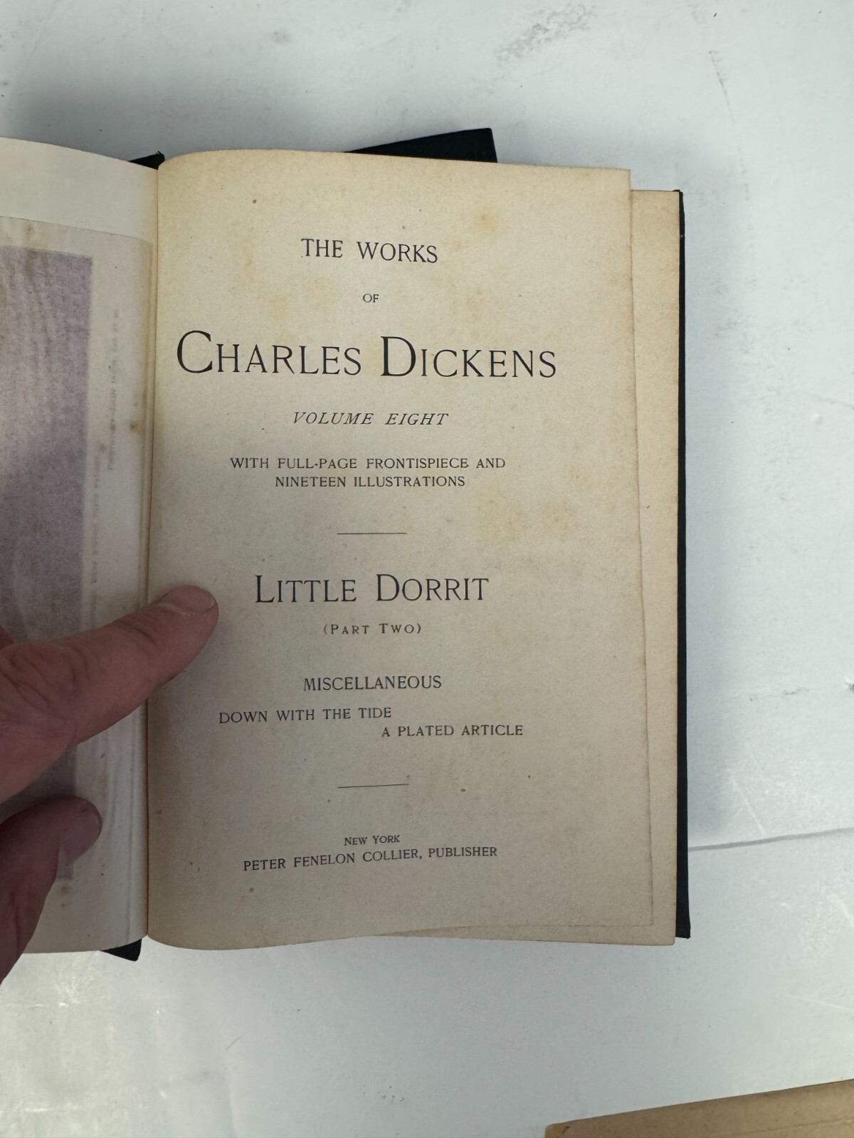 Antique 1890&rsquo;s The Works Of Charles Dickens Peter Fenelon Collier x26 LOT VG++