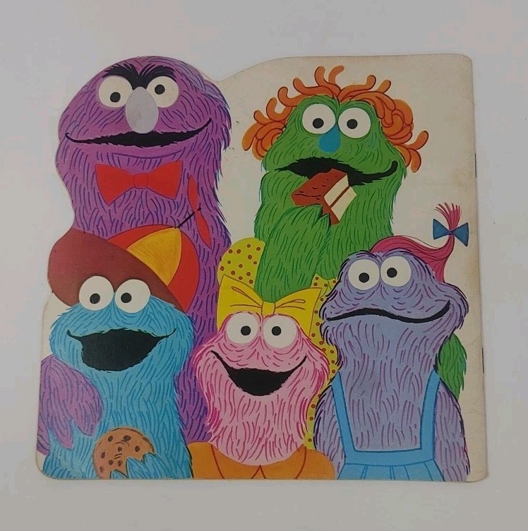 Lot 4 VTG Sesame Street Children&rsquo;s Kids Little Golden Super Shape Picture Books