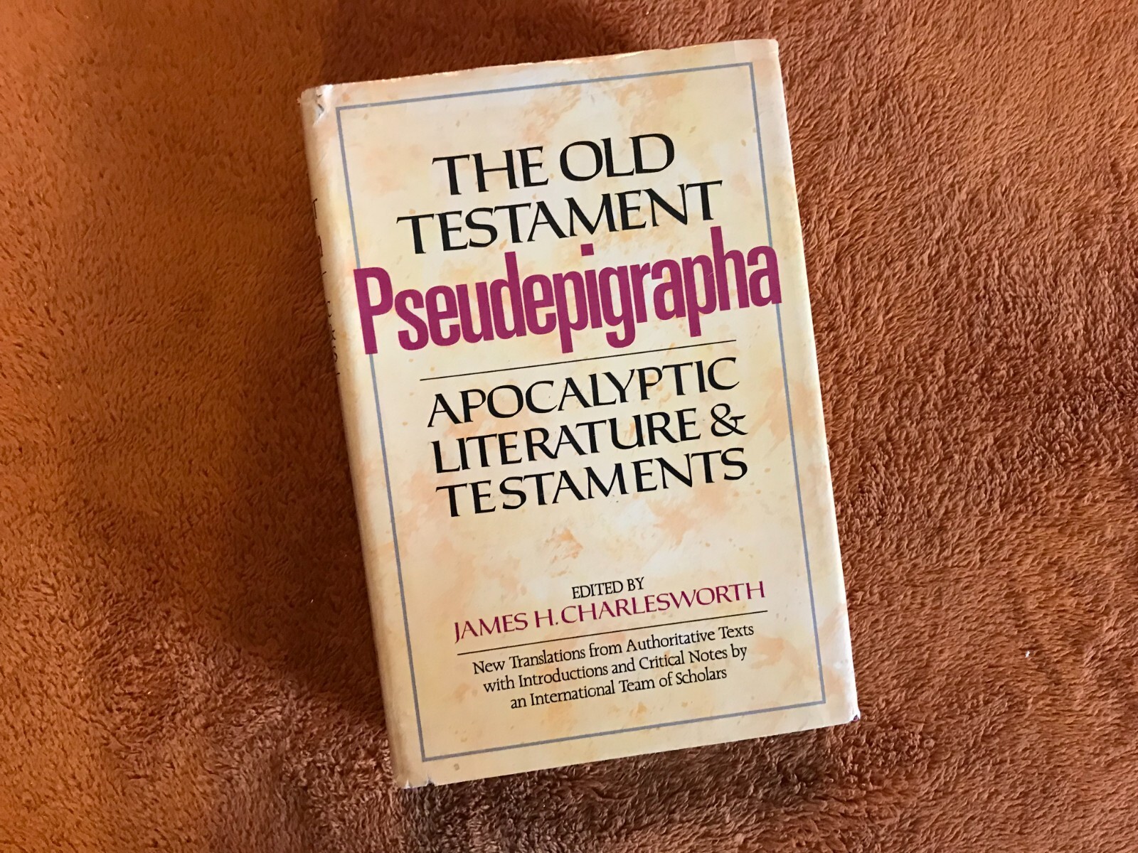 James H. Charlesworth Old Testament Pseudepigrapha vol 1 HB &rsquo;83 apocalyptic lit!