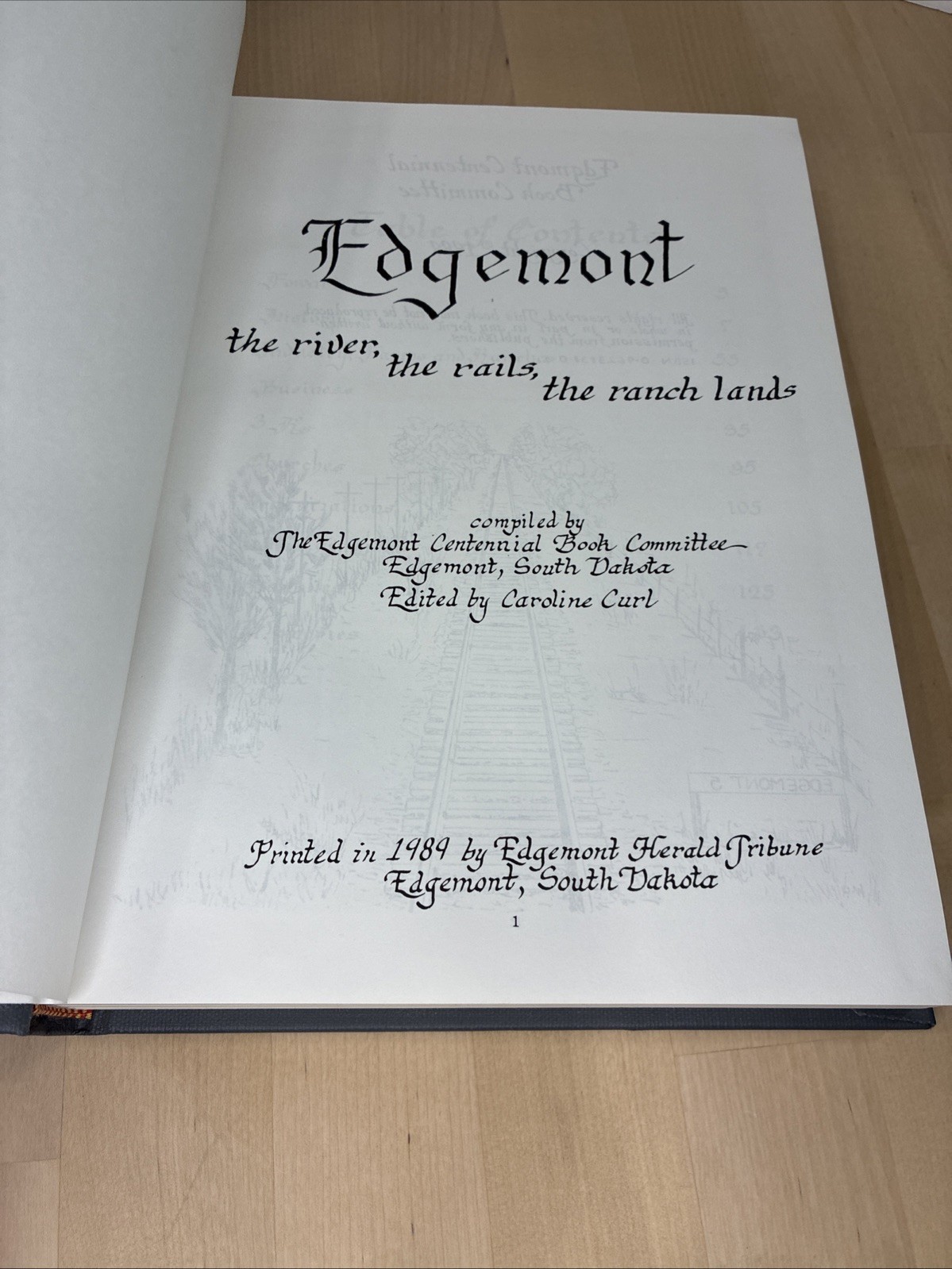 Edgemont Centennial 1890-1990 History Book of Edgemont, South Dakota