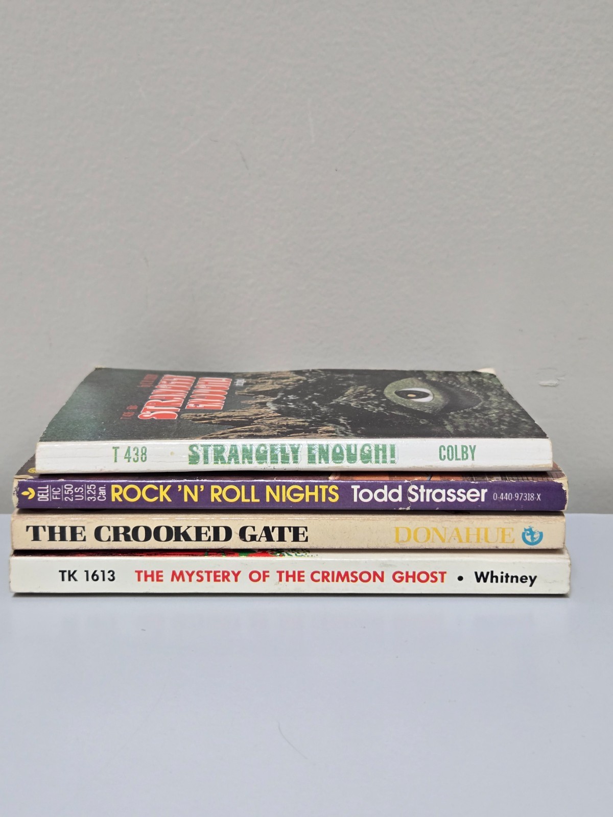 Vintage Teen Paperback Lot (4) Strange Enough! T 438 and others (1970&rsquo;s & 80&rsquo;s)